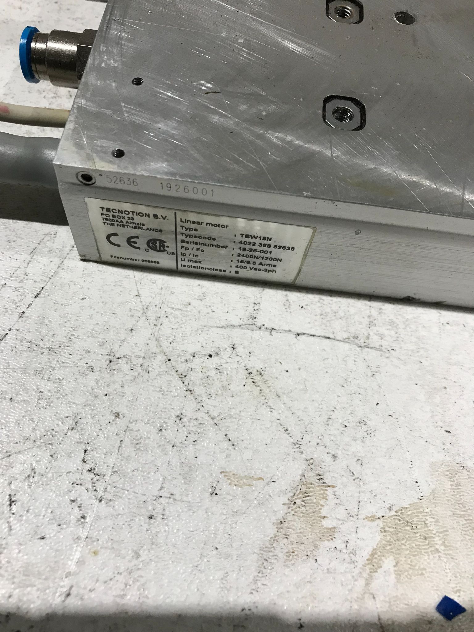 TECNOTION LINEAR MOTOR T8W18N 2