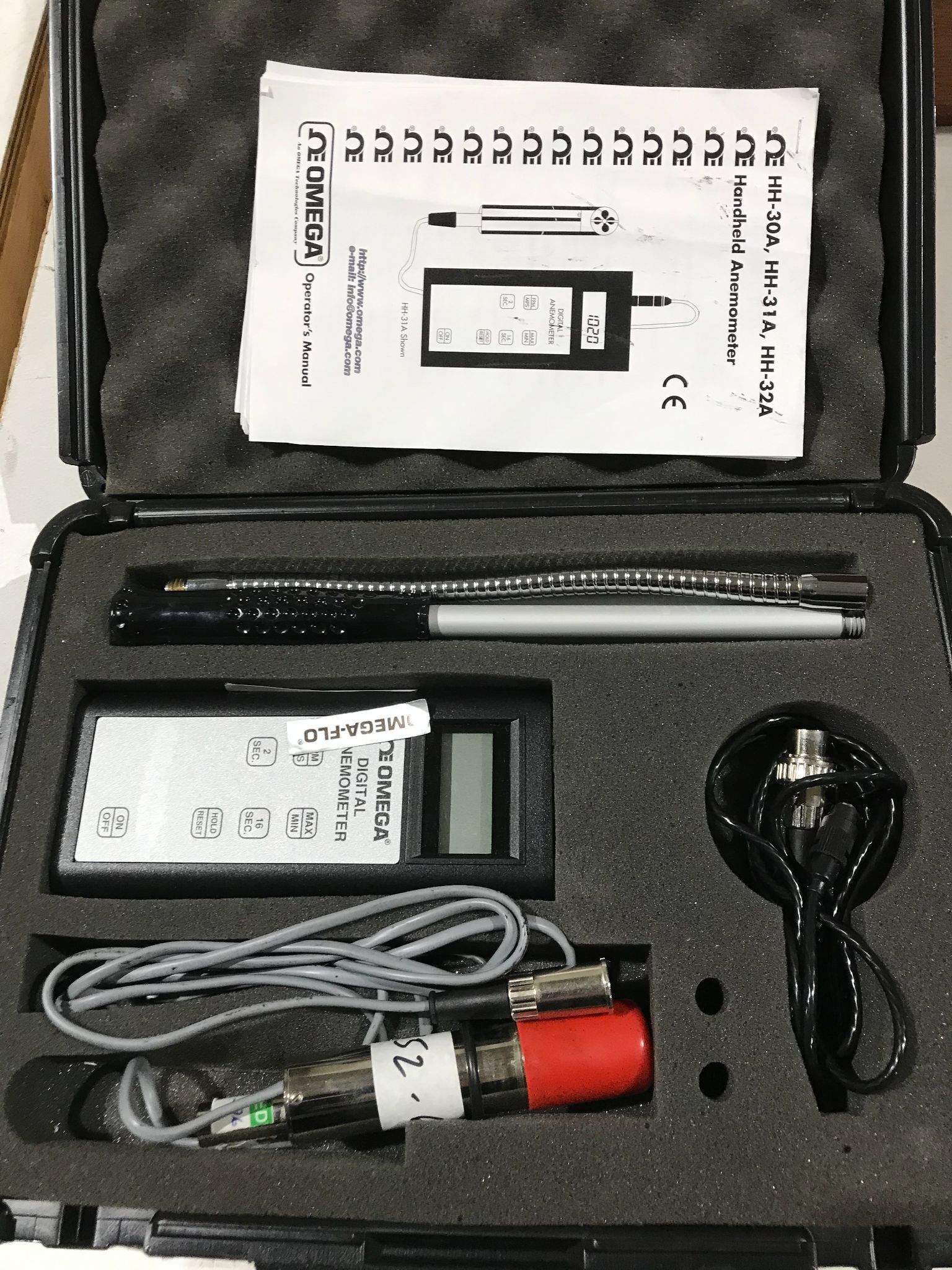 OMEGA ANEMOMETER HH-30A USED 1