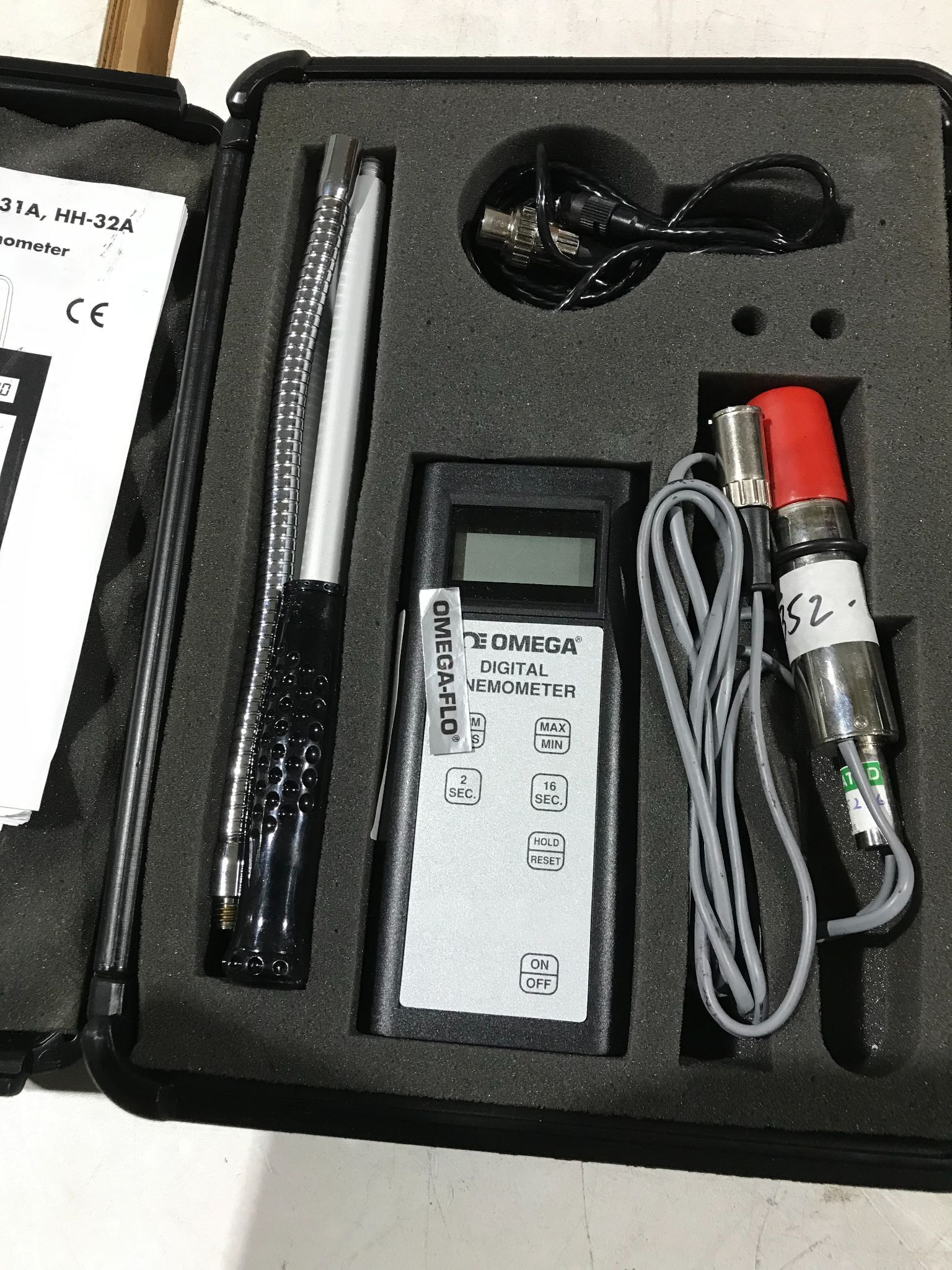 OMEGA ANEMOMETER HH-30A USED 2