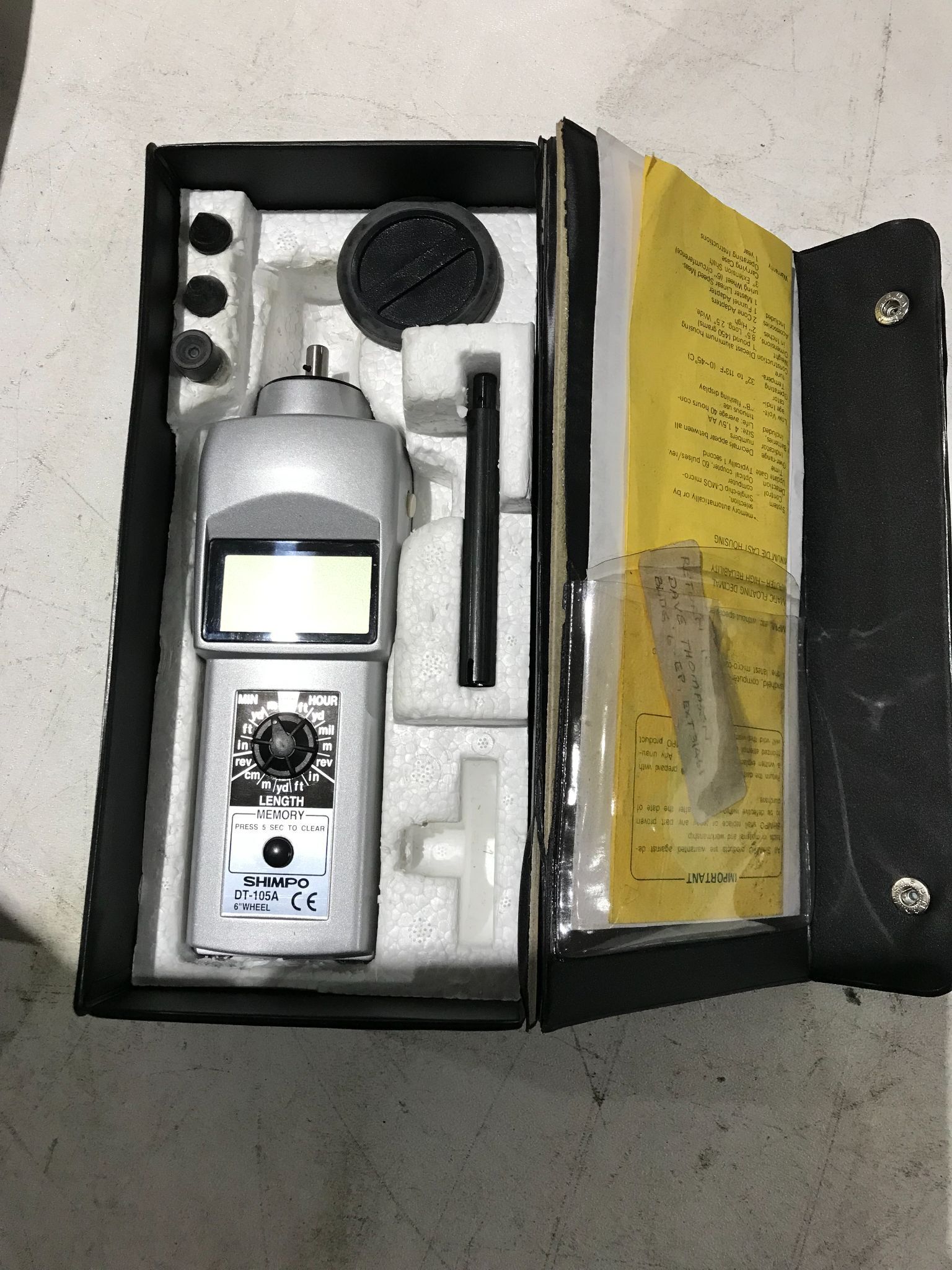 SHIMPO TACHOMETER DT-105A NEW 1