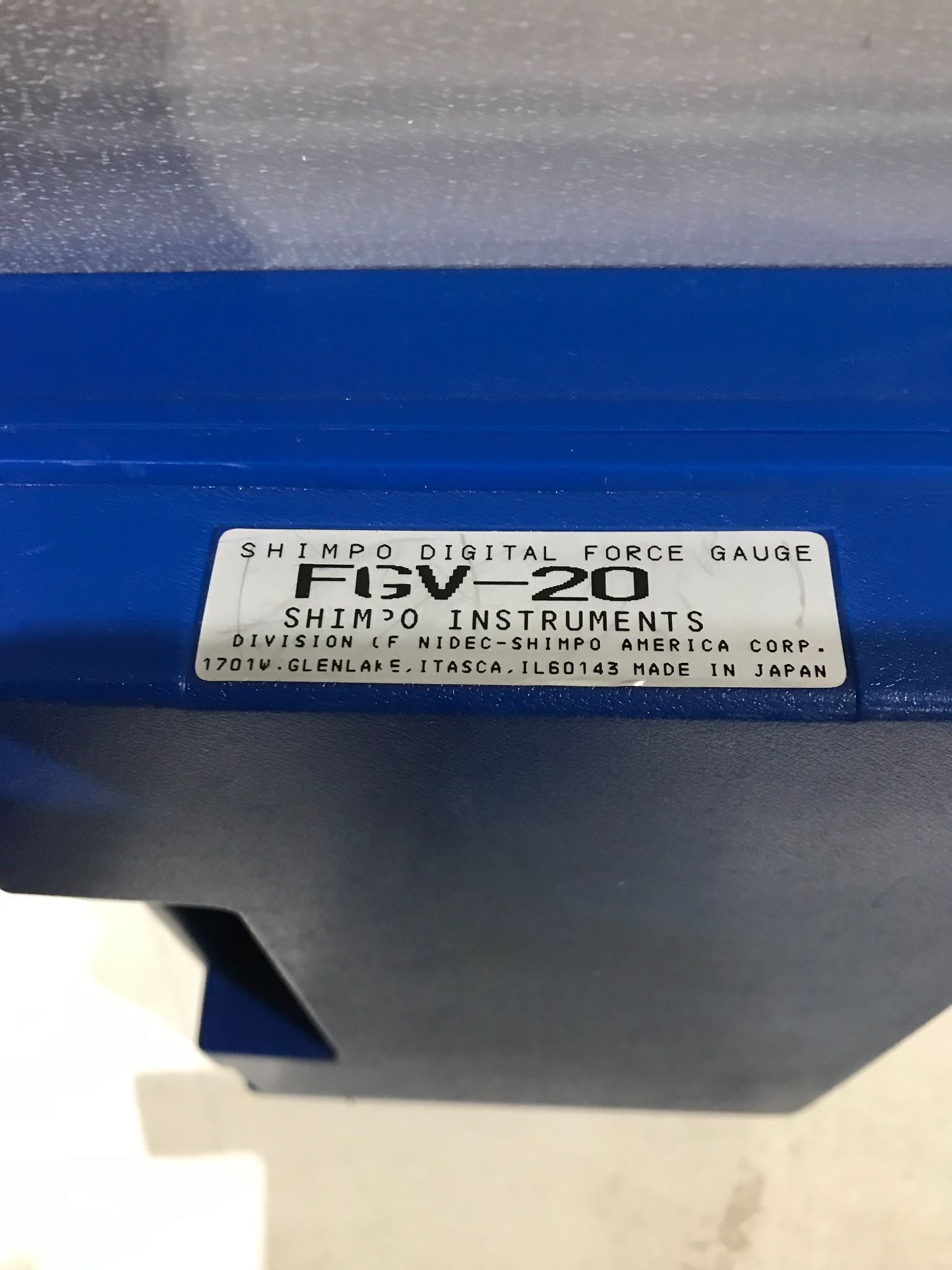 SHIMPO FGV-20 DIGITAL FORCE GAUGE USED IN CASE 1