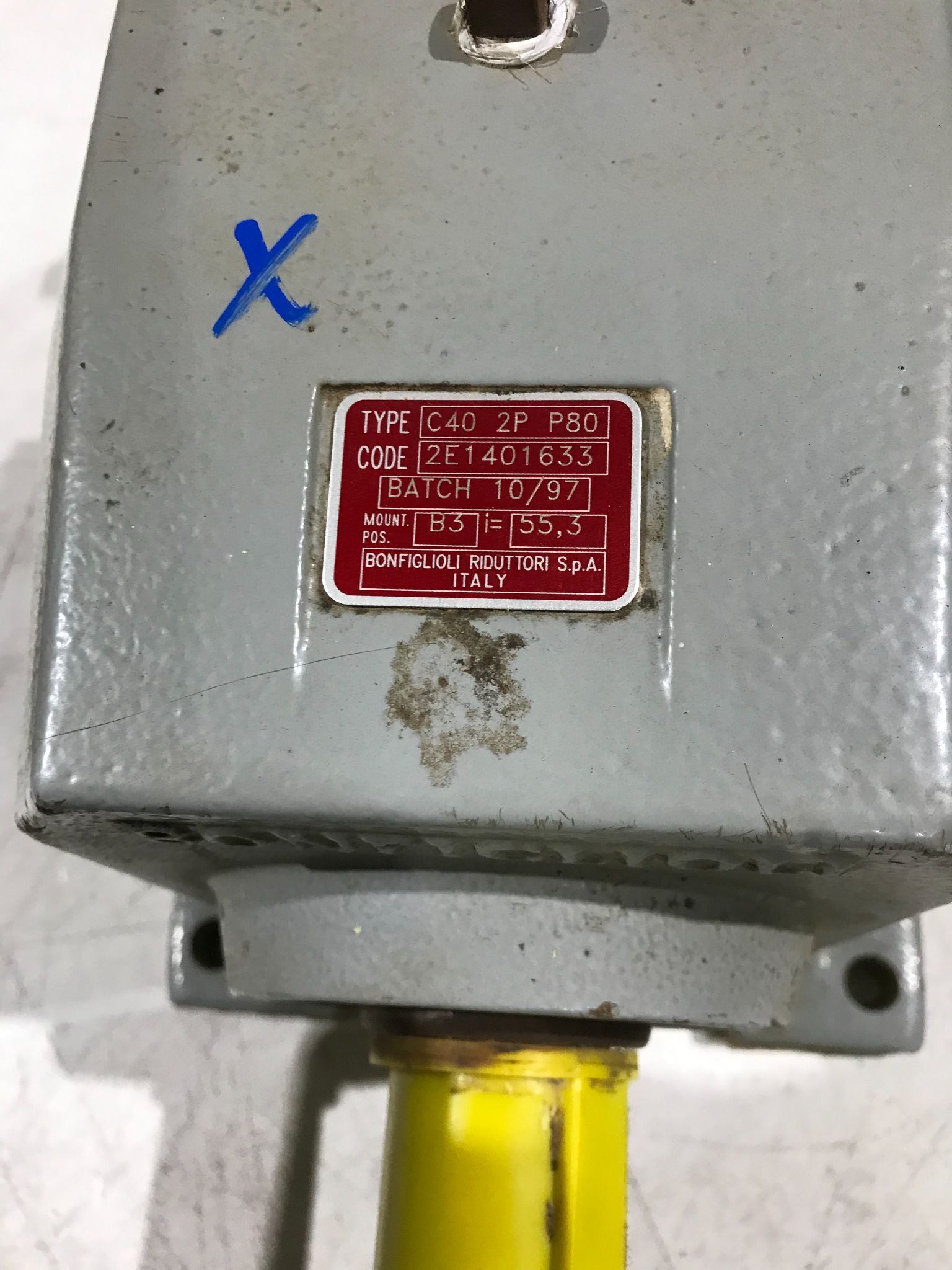 BONFIGIOLI GEAR BOX C402PP80 USED 2