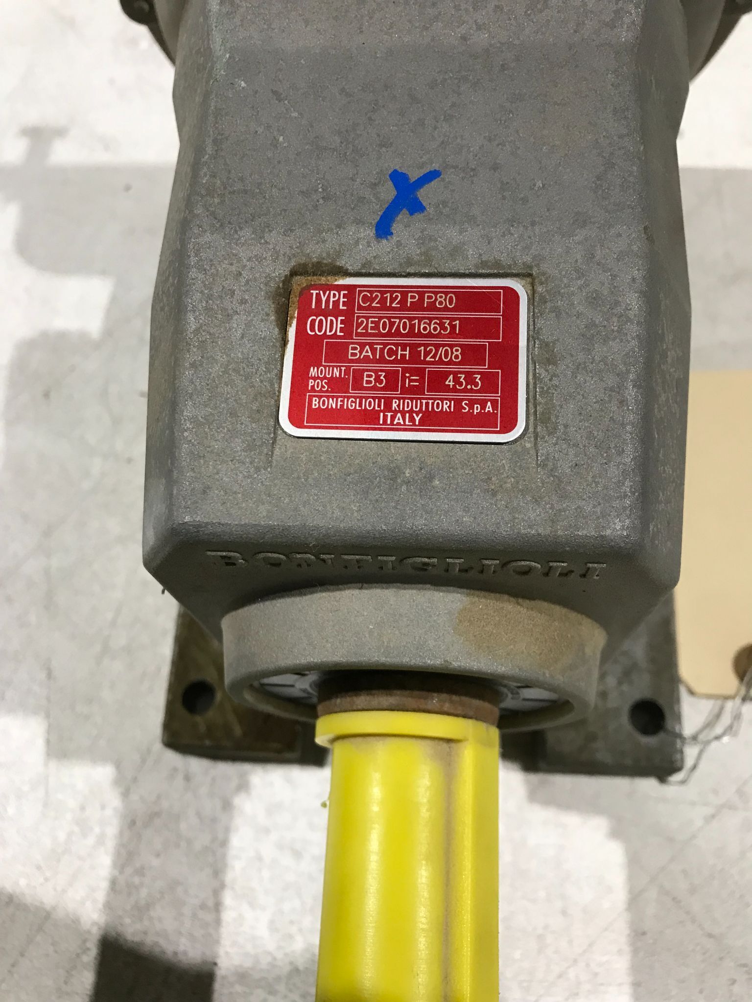 BONFIGIOLI GEARBOX C212PP80 USED 3