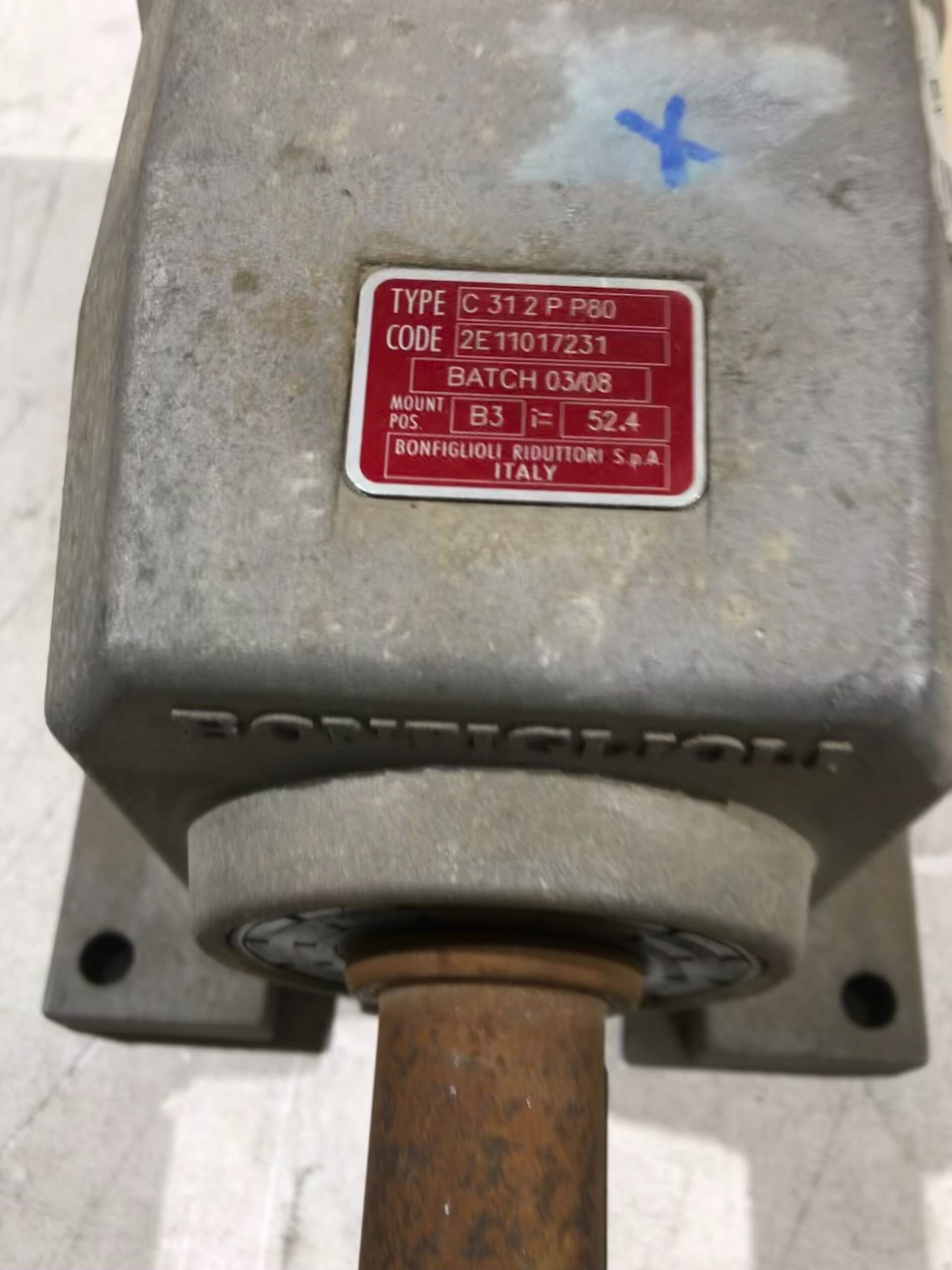 BONFIGIOLI GEARBOX C312PP80 USED 3