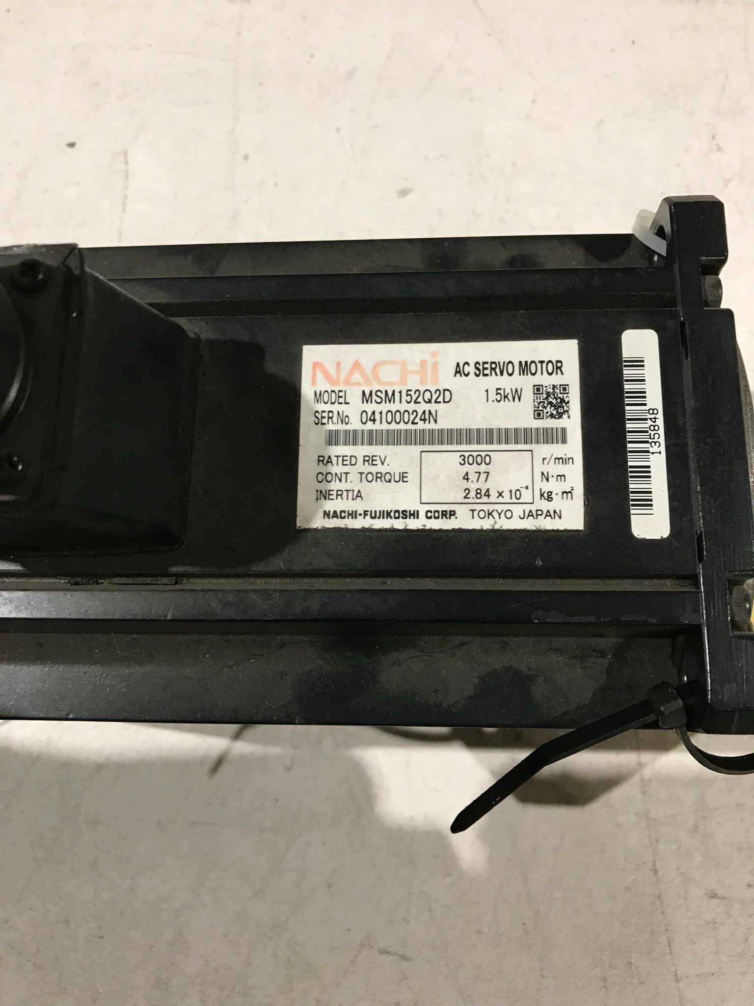 NACHI MSM152Q2D AC SERVO MOTOR USED 4