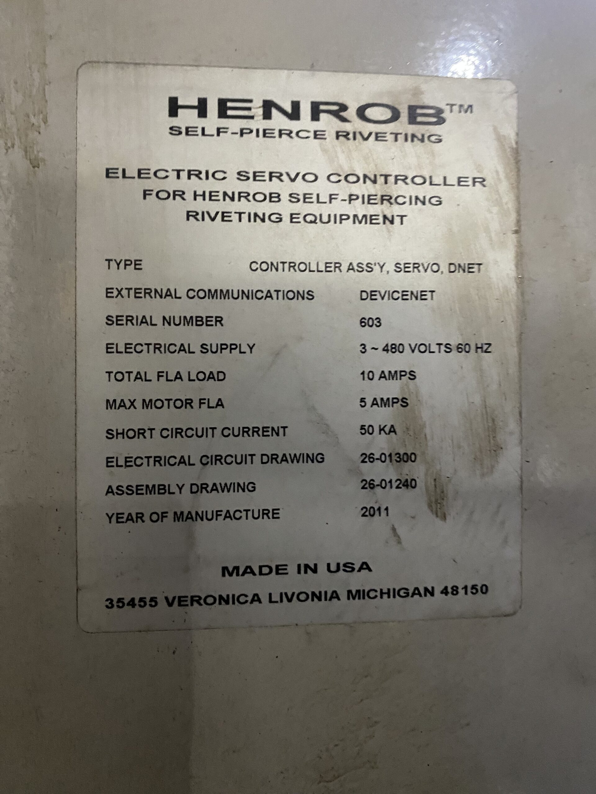 HENROB - Electric Servo Controller, Bosch, D-NET USED 5