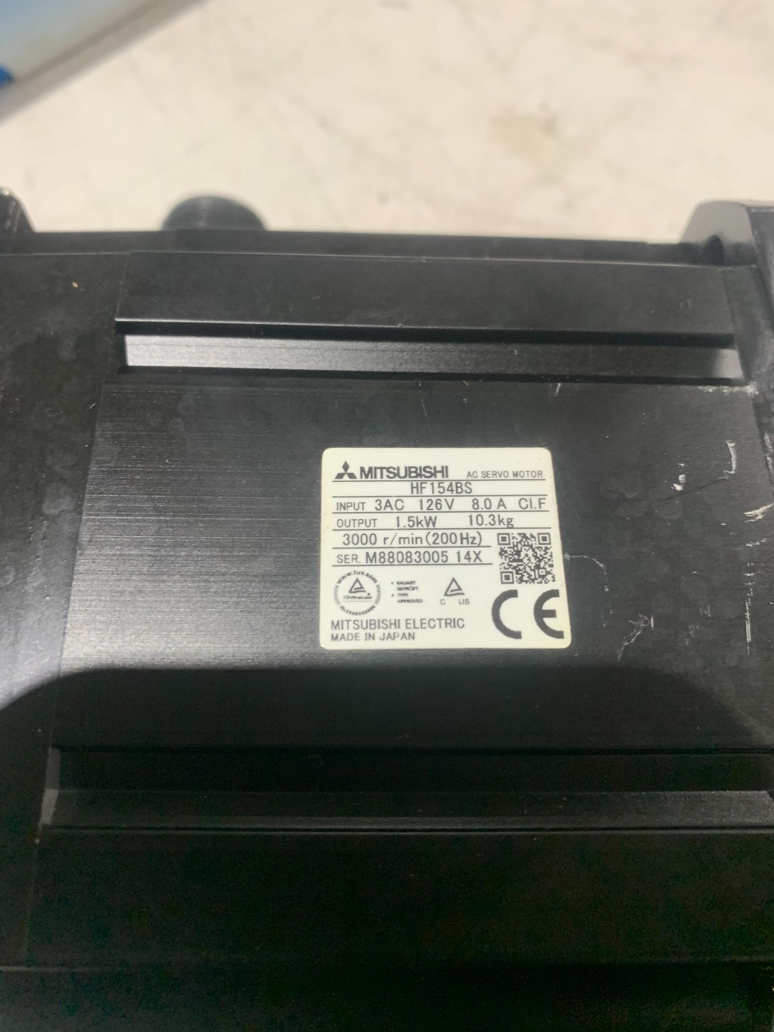 MITSUBISHI SERVO MOTOR HF154BS-A51 USED 3