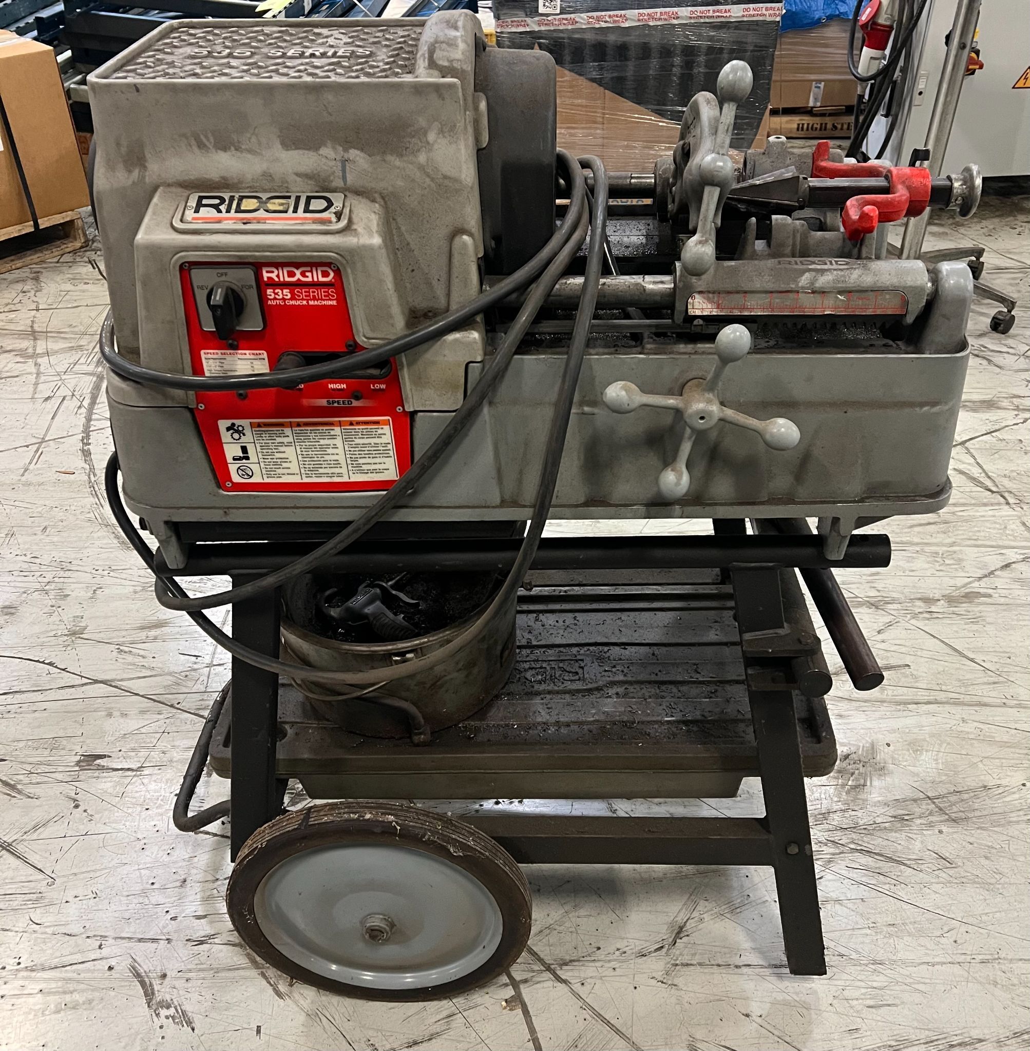 RIDGID 535-A AUTO CHUCK MACHINE USED 0