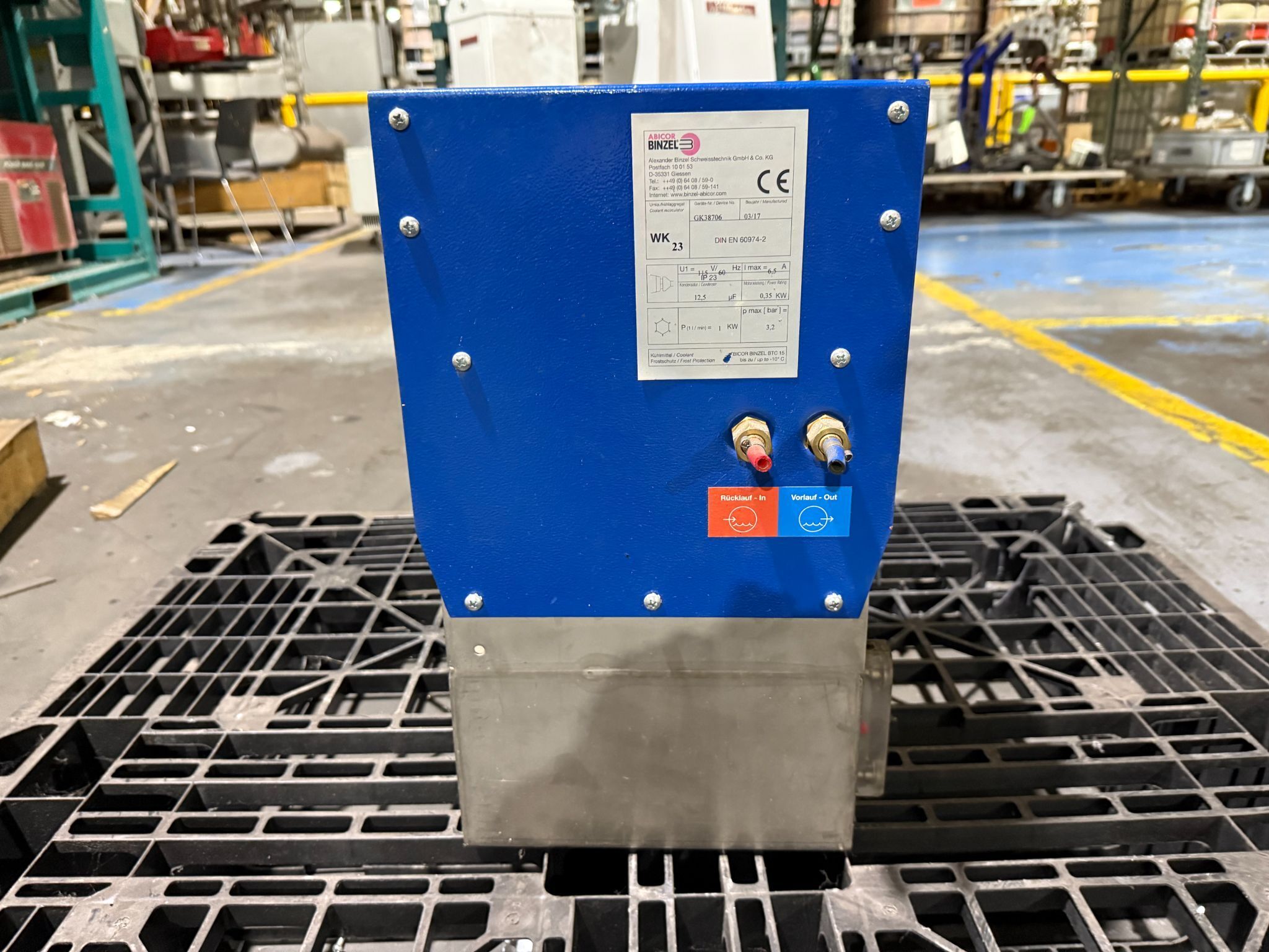 ABICOR BINZEL WK 23 7L Coolant Recirculator USED 4