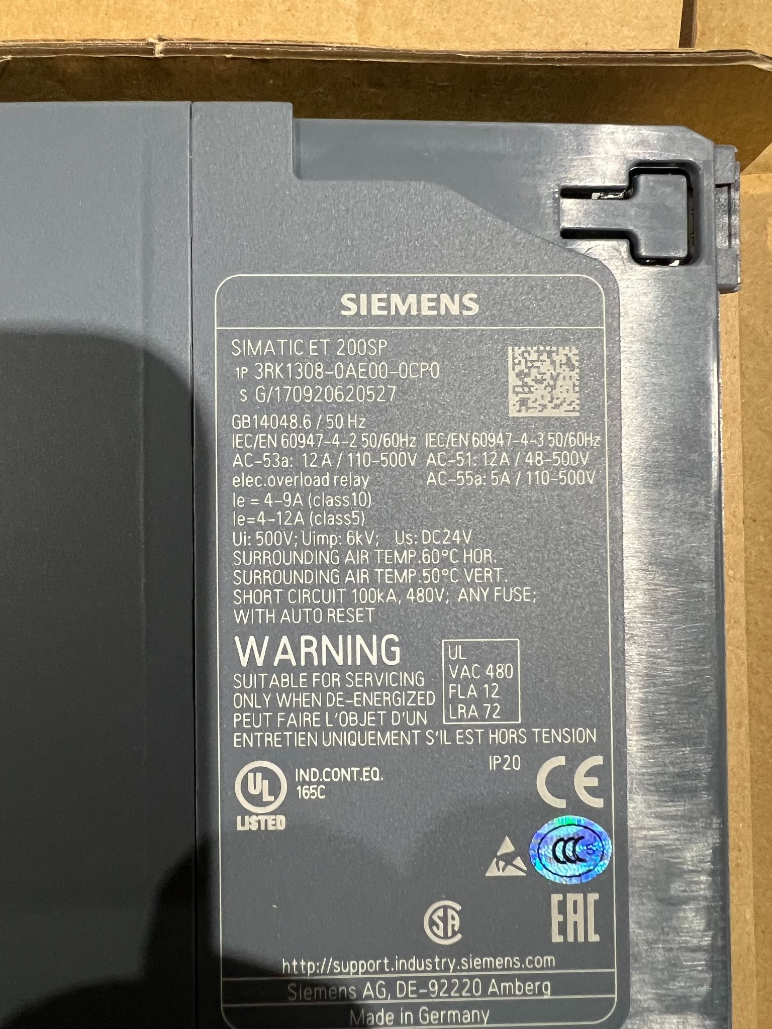 SIEMENS SIMATIC ET 200SP PLC PROCESSORS NEW 2