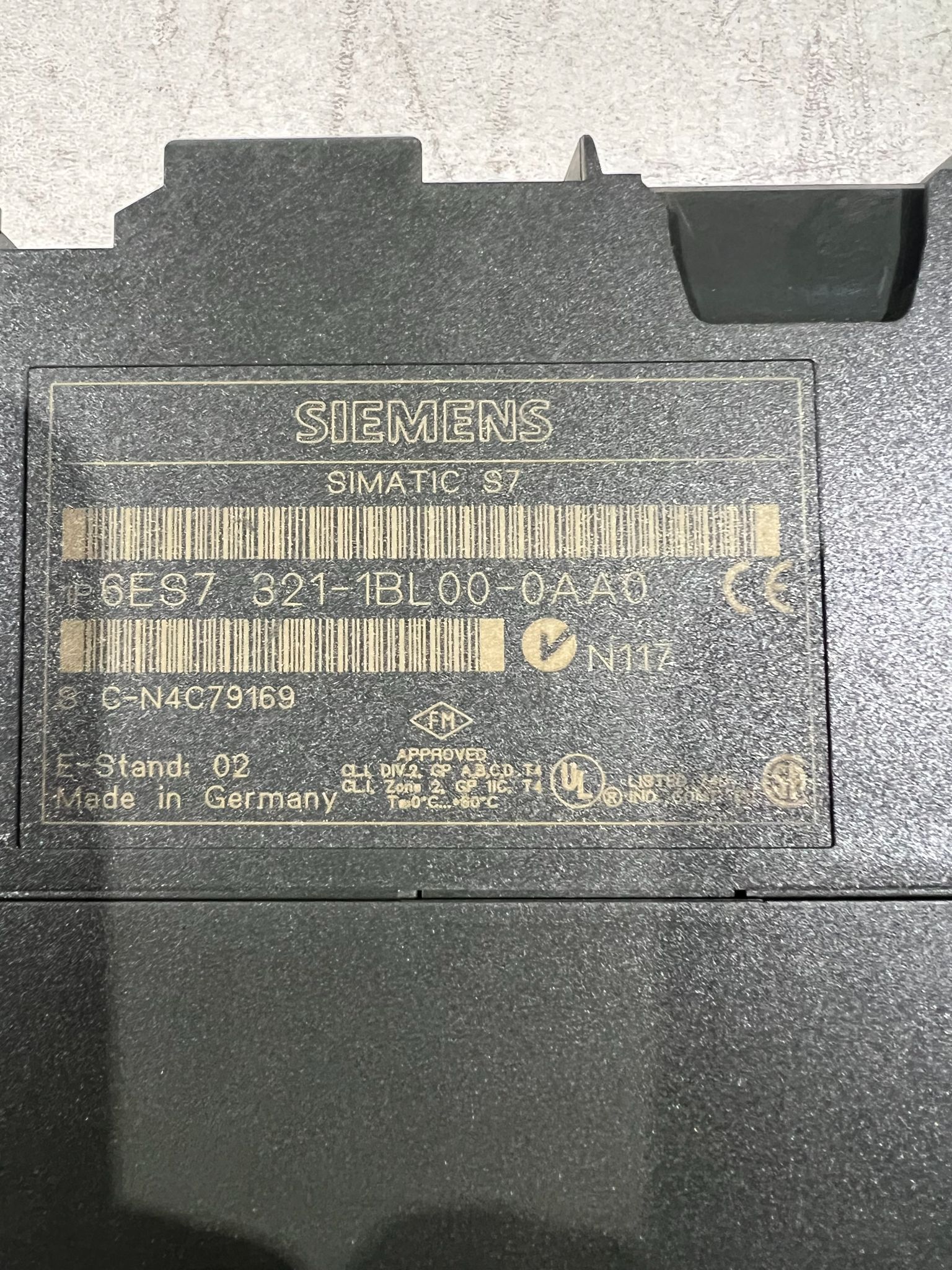 SIEMENS 6ES7 321-1BL00-0AA0 PLC INPUT AND OUTPUT MODULES USED 4