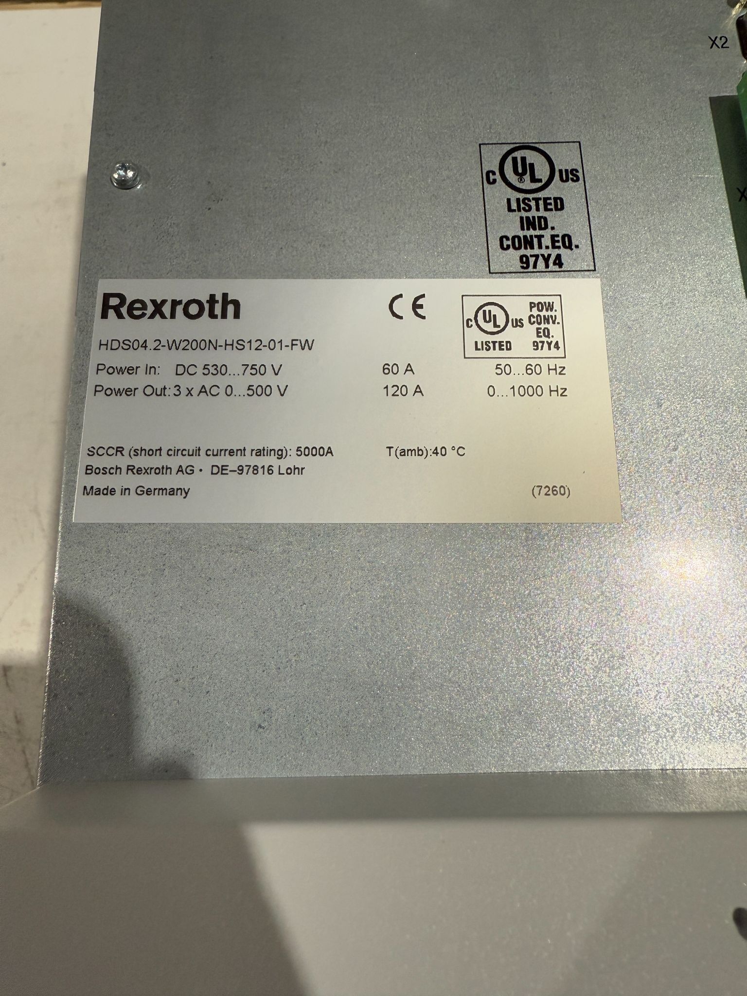 REXROTH HDS04.2-W200N-HS12-01-FW SERVO DRIVE/SERVO CONTROL SUPPLIES NEW WITH BOX 4