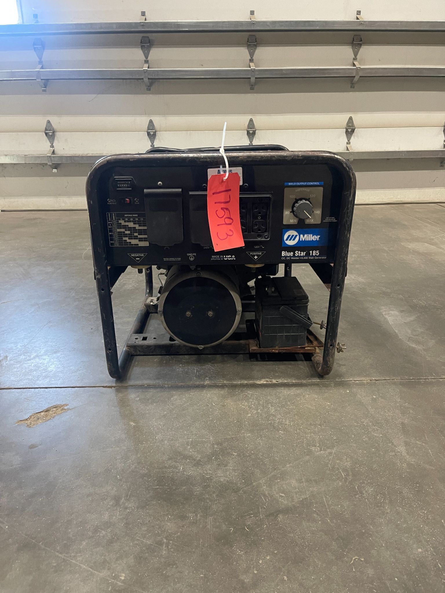 MILLER BLUE STAR 185 WELDER GENERATOR USED 3