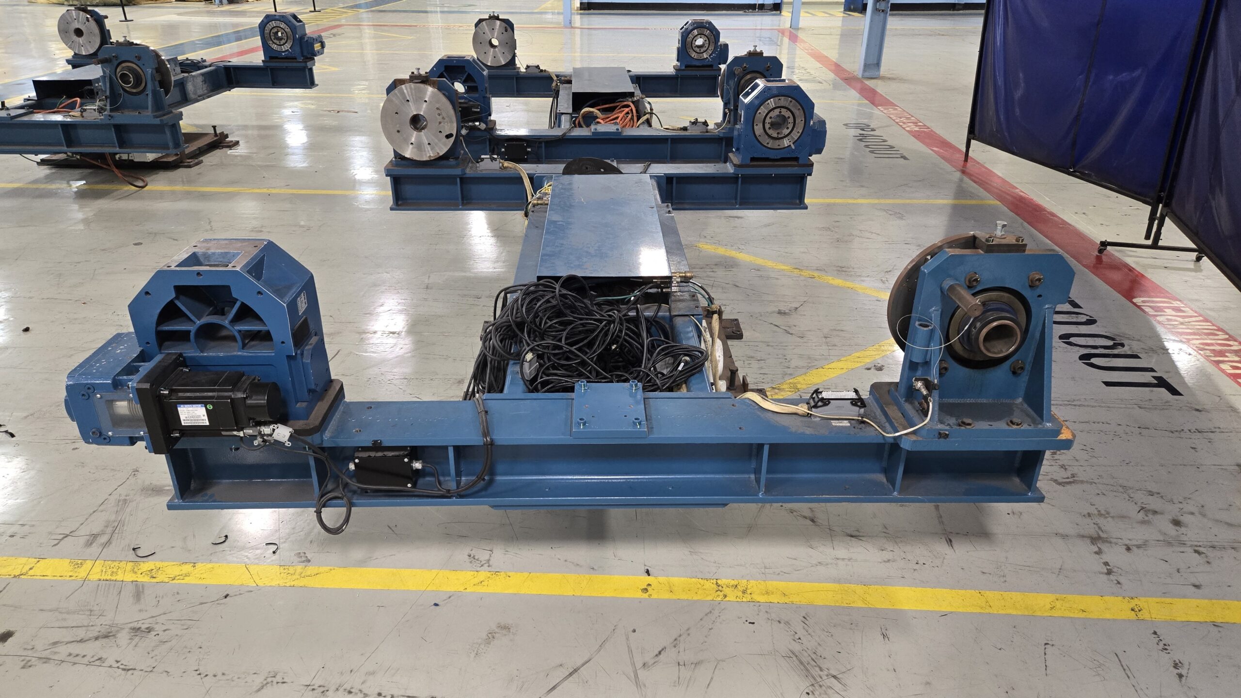 WEISS CR700 TURNTABLE WITH TRUNNIONS ASSEMBLY USED 6