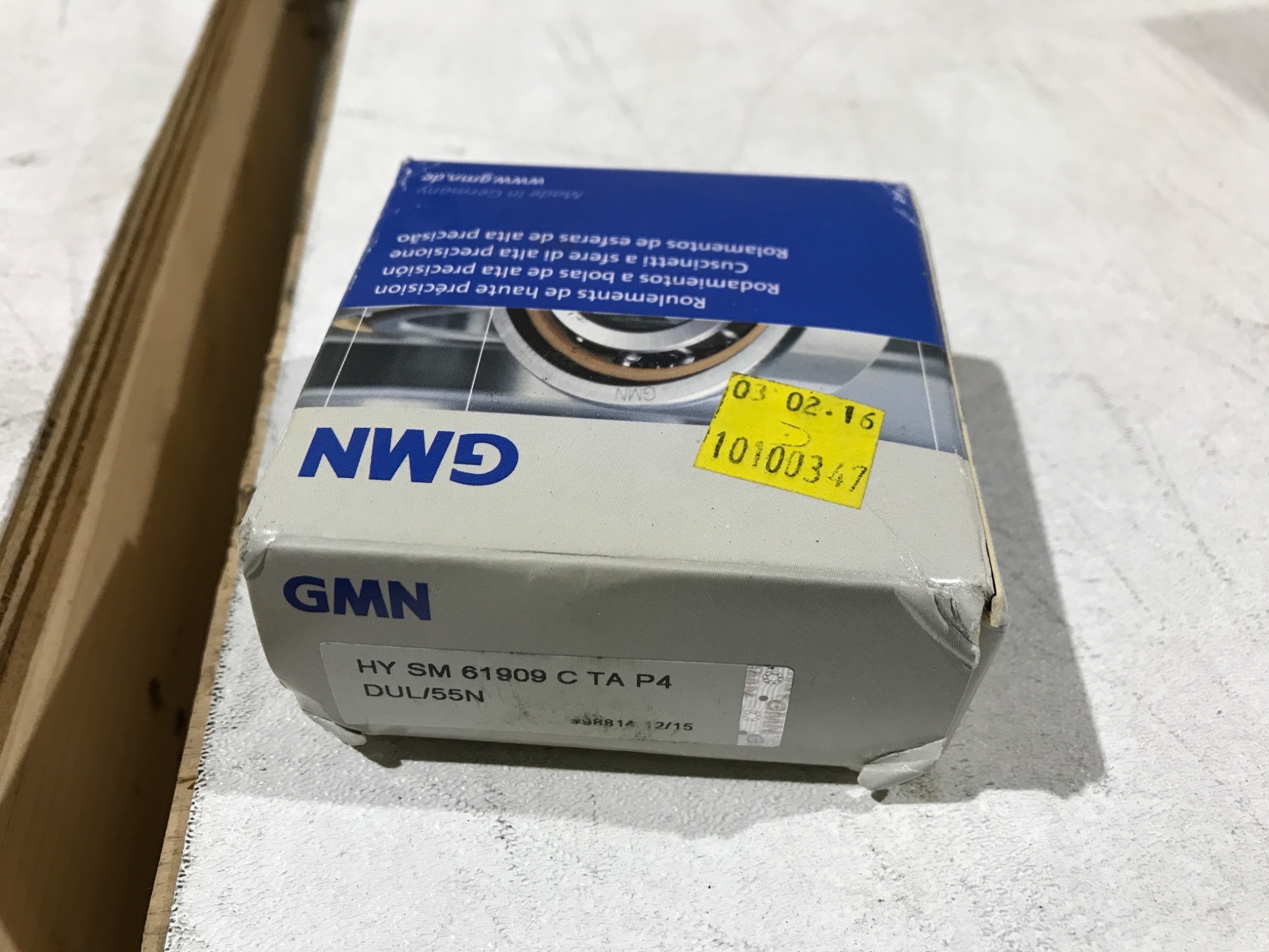 GMN BEARINGS HY SM 61909 C TA P4 NEW IN BOX 1