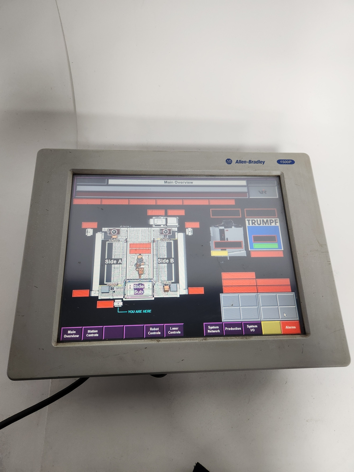 ALLEN BRADLEY VERSAVIEW 1500P 6181P-15TSXP/E WORKING USED 0