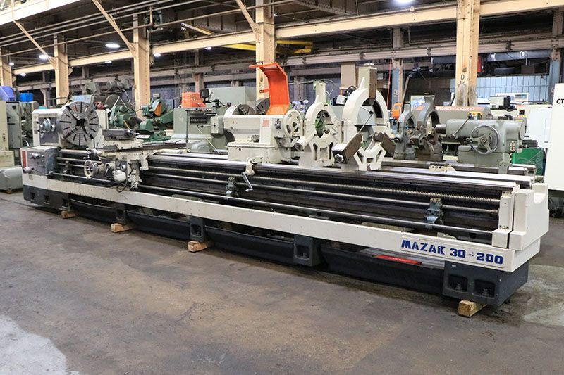 1970's MAZAK 30-200 HEAVY DUTY ENGINE LATHE USED 0