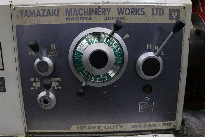1970's MAZAK 30-200 HEAVY DUTY ENGINE LATHE USED 19