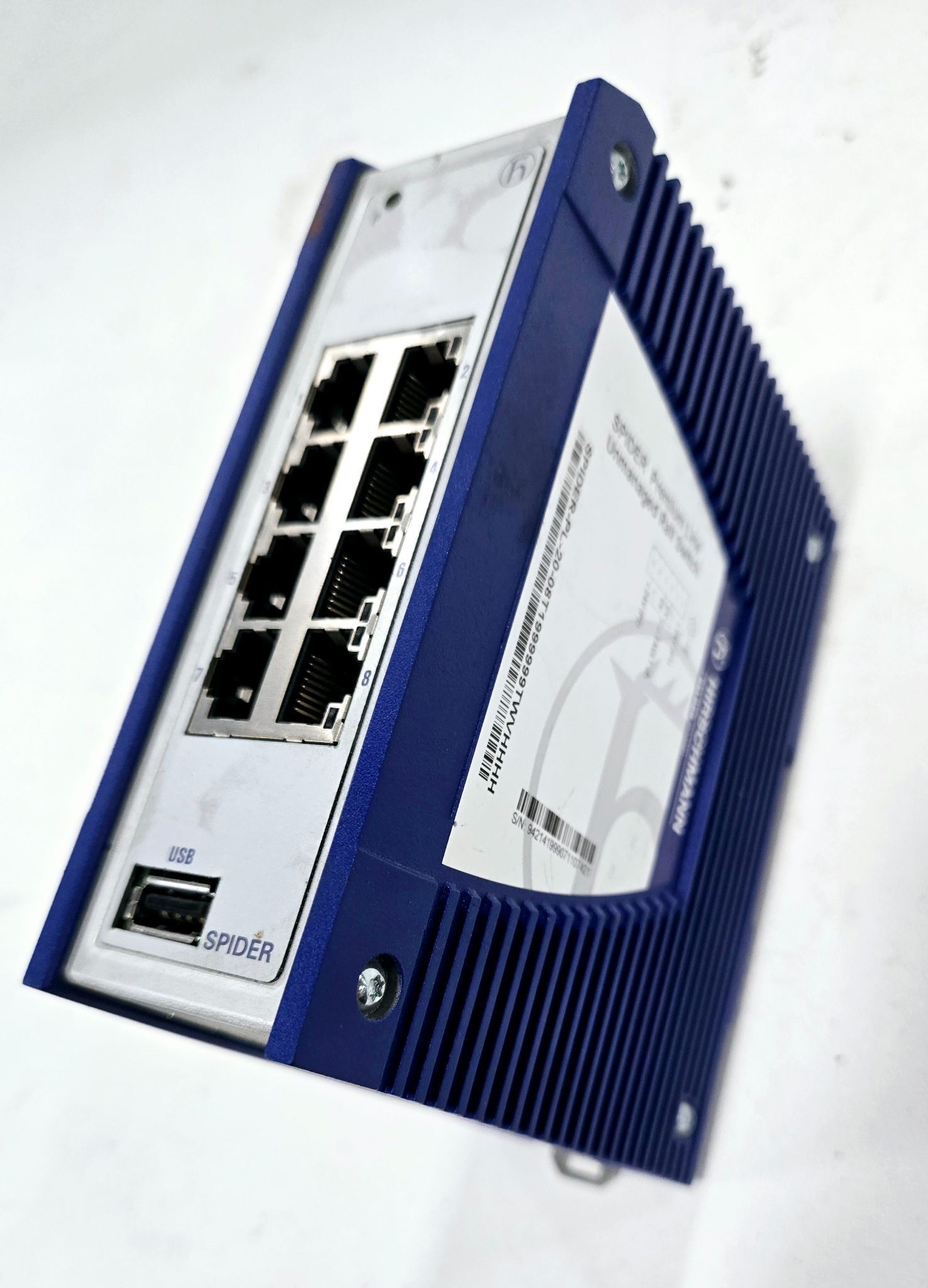 HIRSCHMANN SPIDER-PL-20-08T1999999TWVHHH ETHERNET SWITCH USED 1