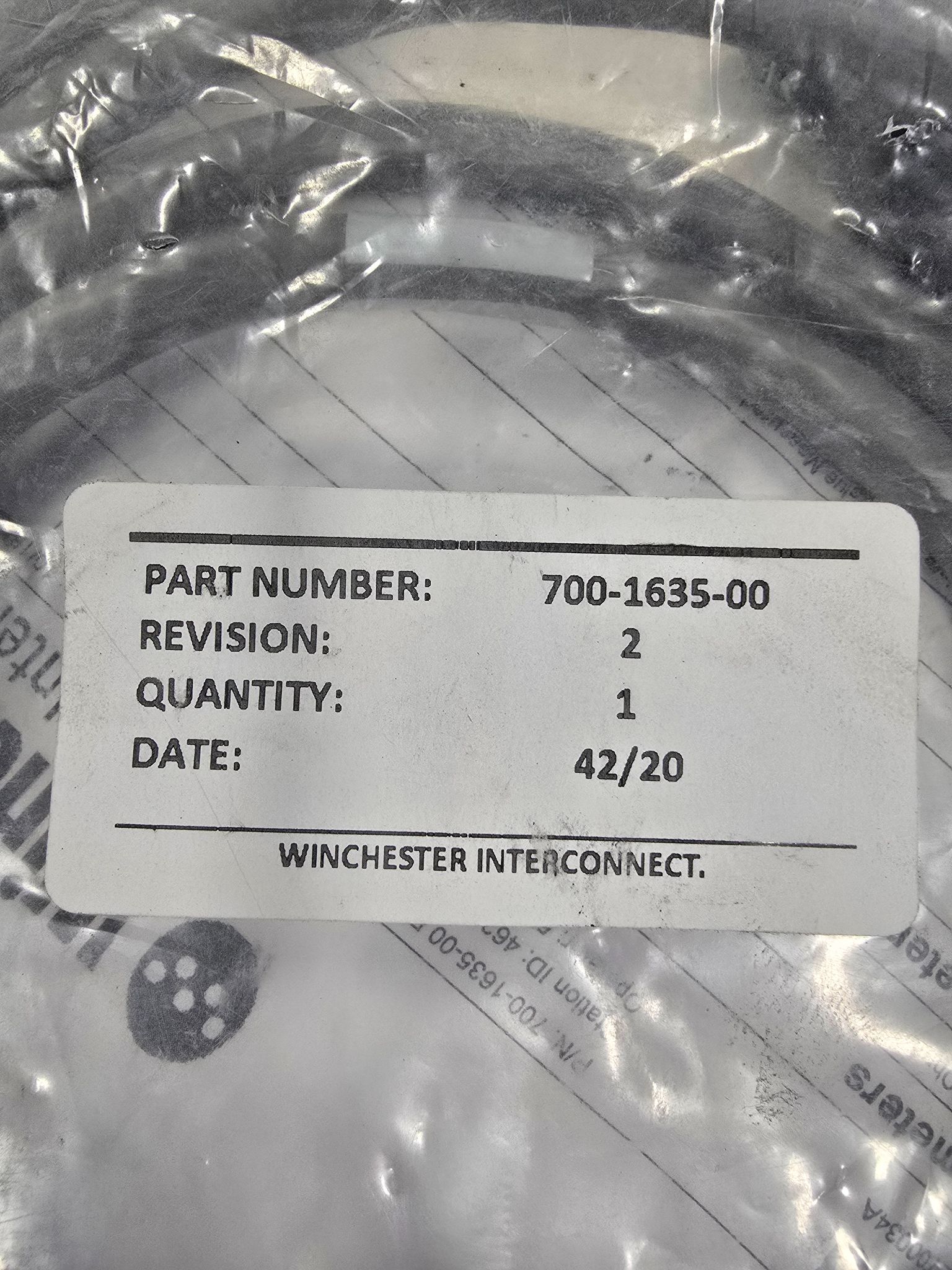 WINCHESTER INTERCONNECT 700-1635-00 7FOOT POWER CORD NEW 2