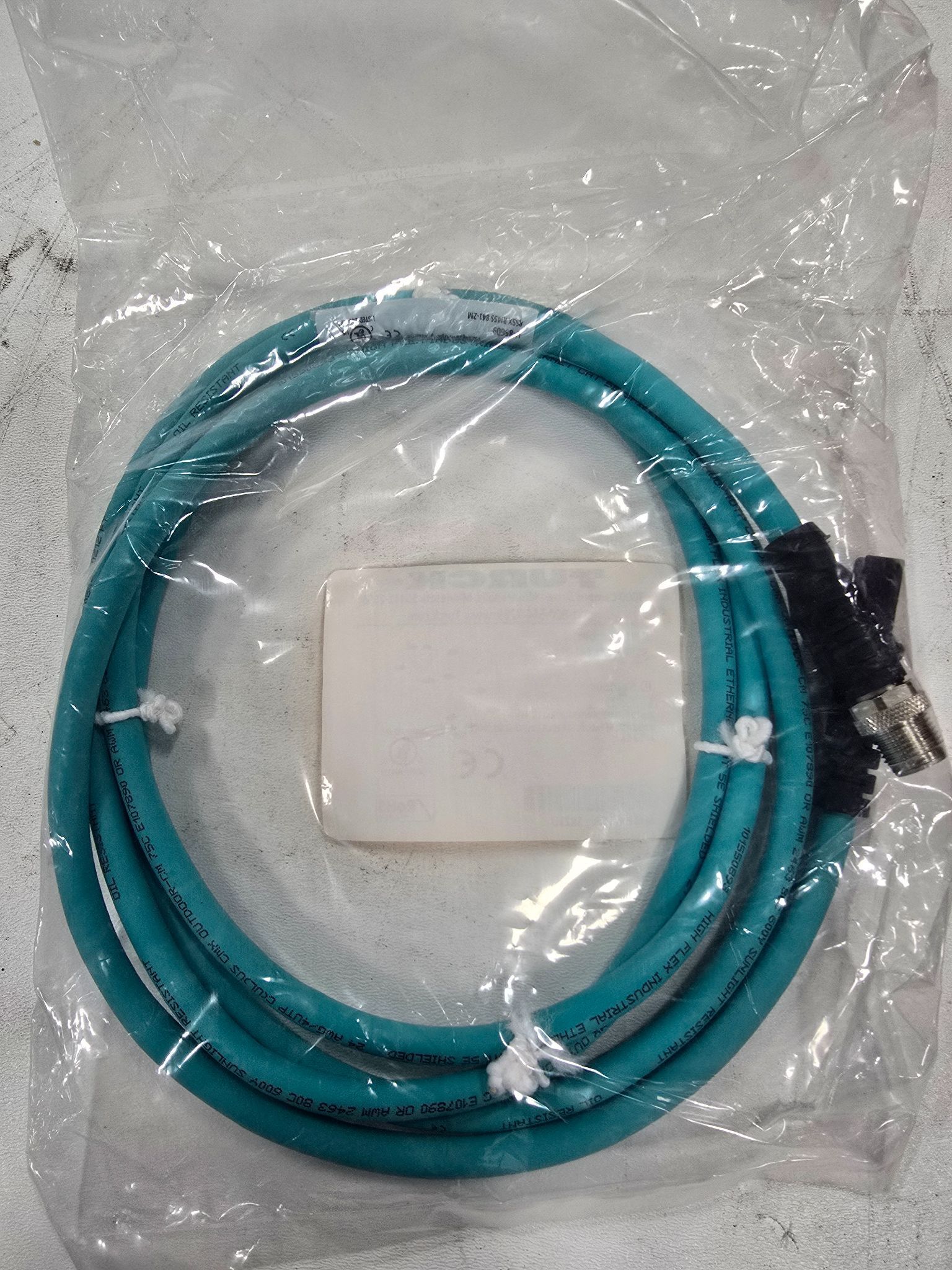 TURCK RSSX-RJ45S-841-2M ETHERNET CABLE NEW 2