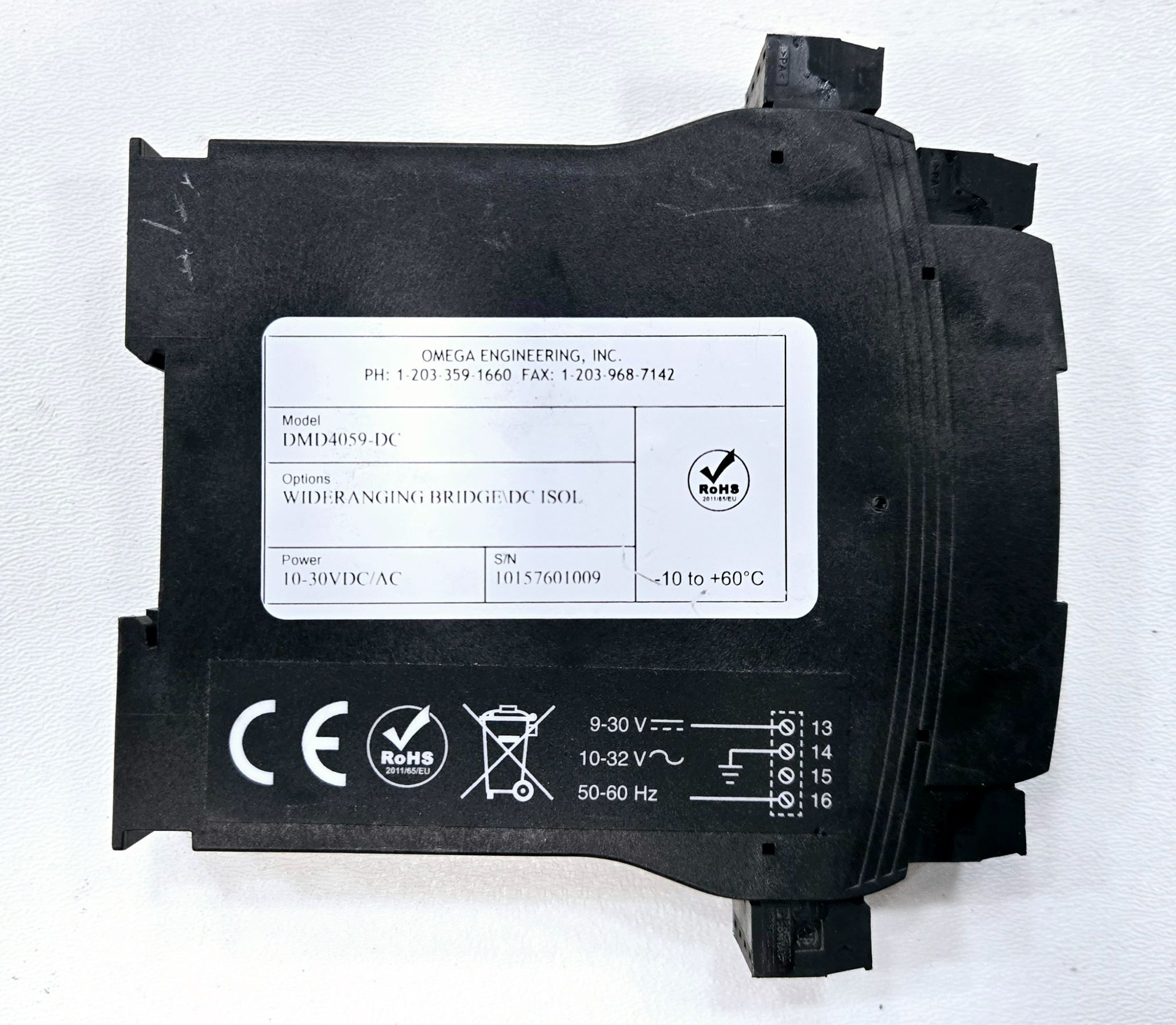 OMEGA ENGINEERING STRAIN GAGUE TO DC ISOLATED TRANSMITTER NO FRONT COVER USED 2