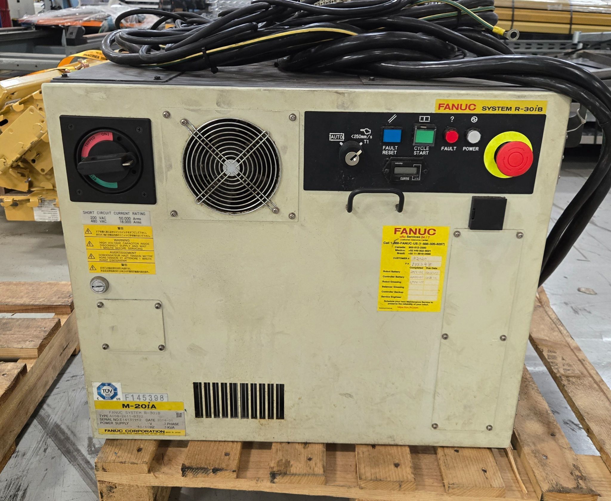 FANUC M-20IA ROBOT / R30IB CONTROLLER MISSING TEACH PENDANT USED 4