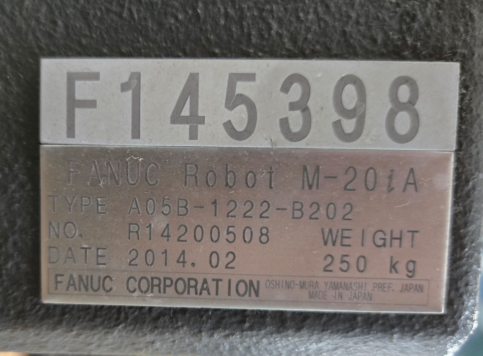 FANUC M-20IA ROBOT / R30IB CONTROLLER MISSING TEACH PENDANT USED 8