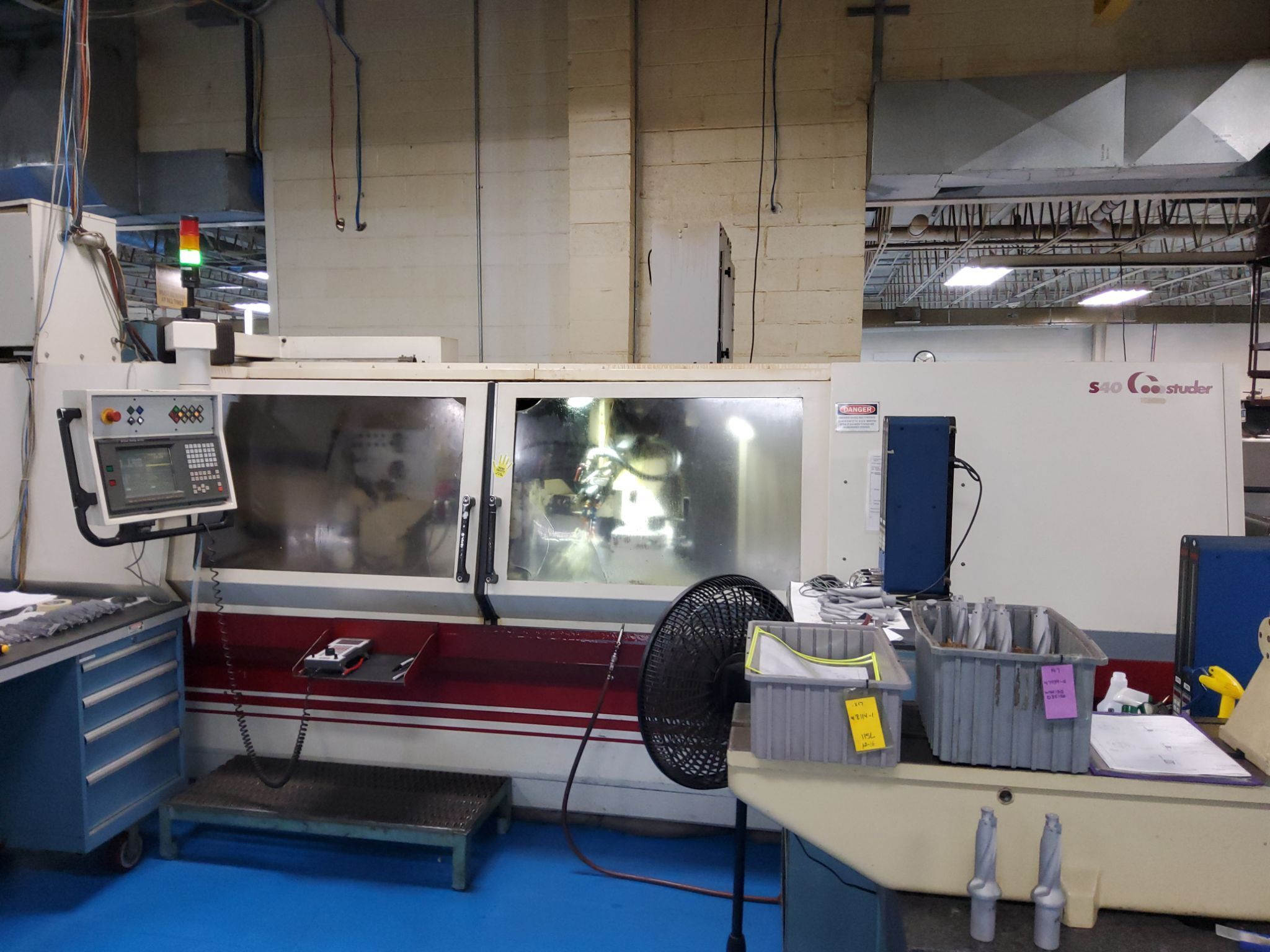 1995 STUDER S40 m-1500 CNC GRINDER W/ MISTBUSTER, CYCLOTRON FILTER 0