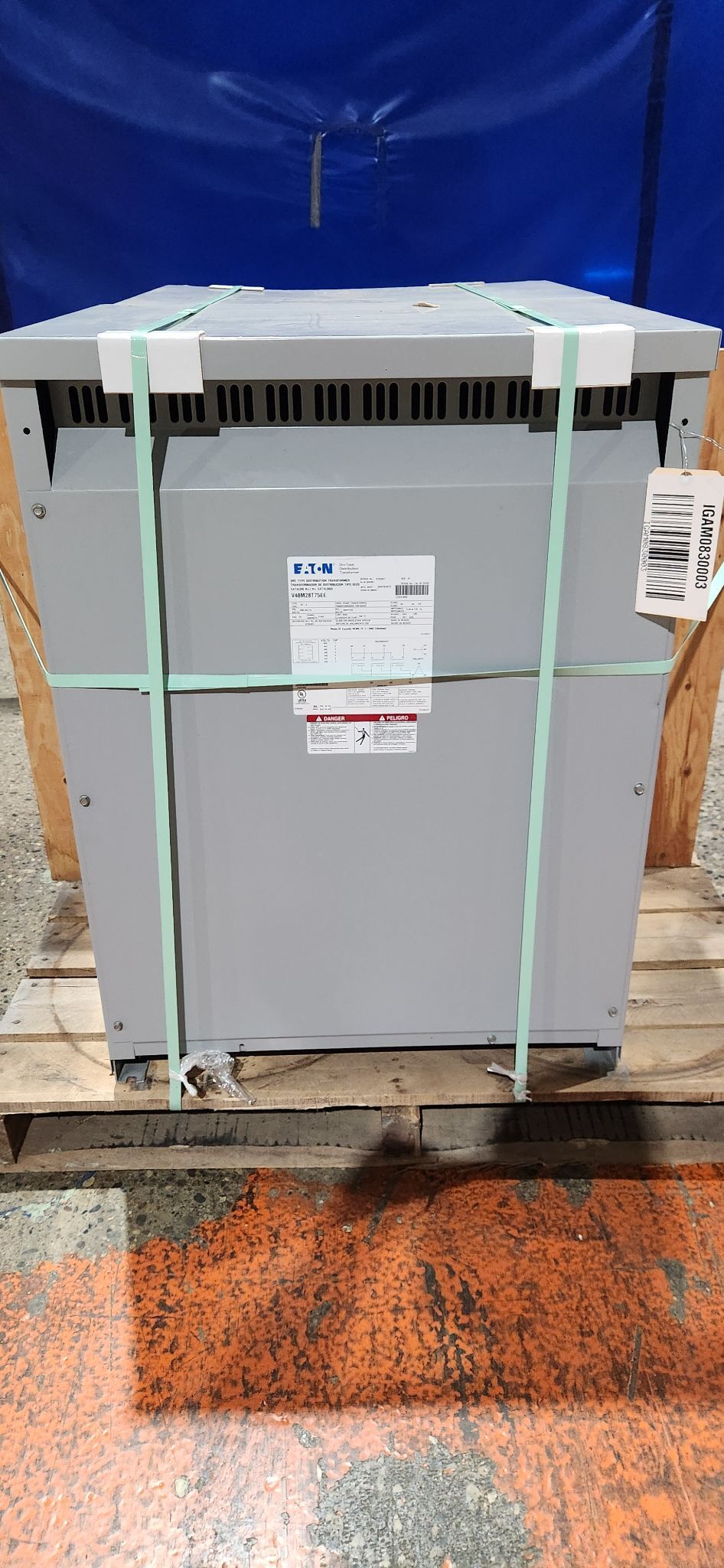EATON DRY TYPE TRANSFORMER V48M28T75EE 75 KVA NEW 0