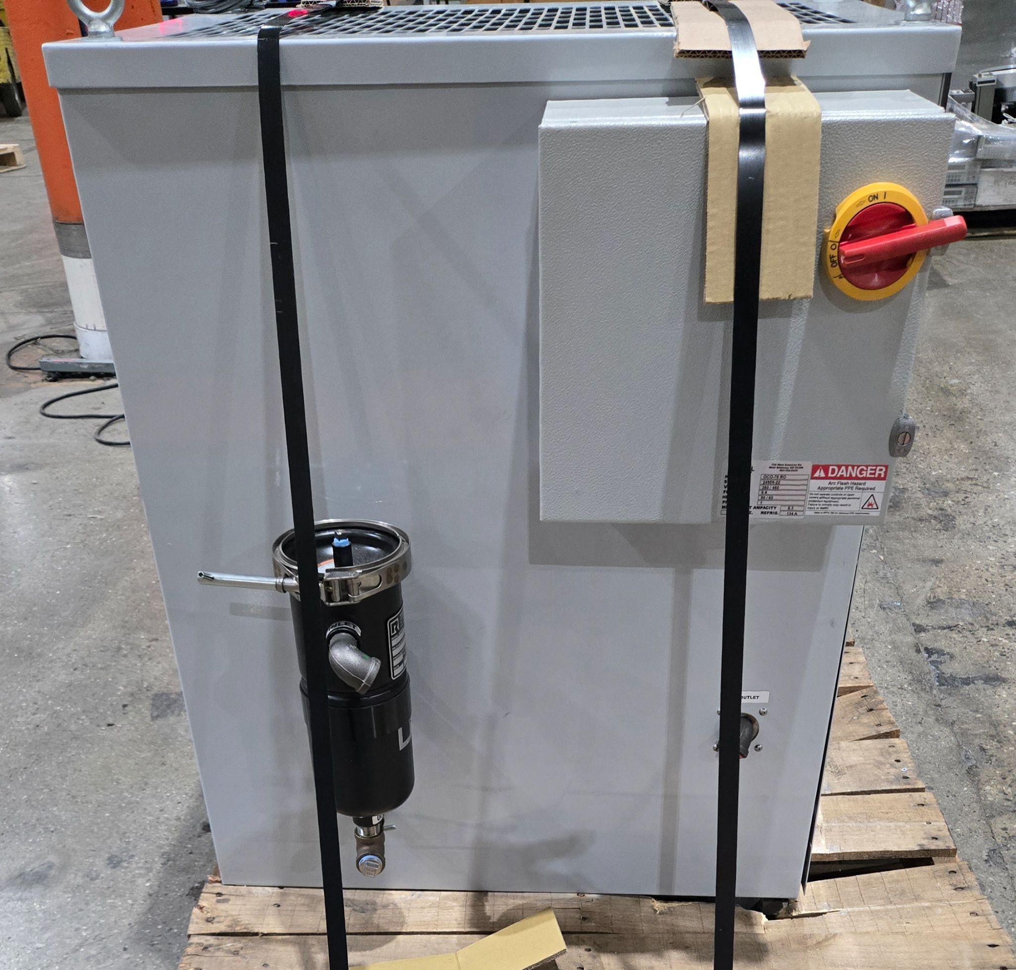 TURMOIL OCO-75 RO OIL CHILLER 230V 10.4 FLA 134a REFRIGERANT USED 0