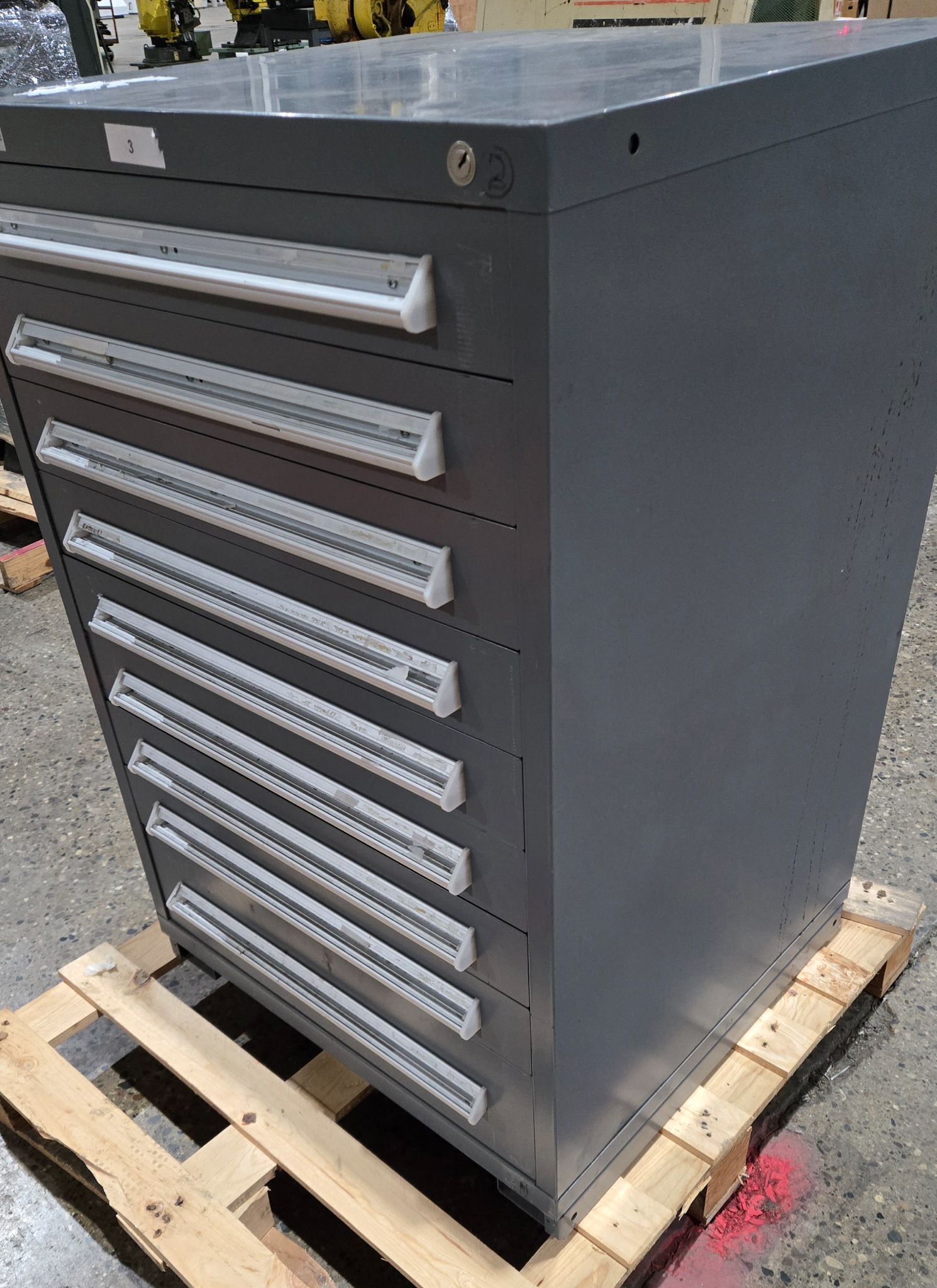 STANLEY VIDMAR 9 DRAWER MODULAR CABINET USED 1
