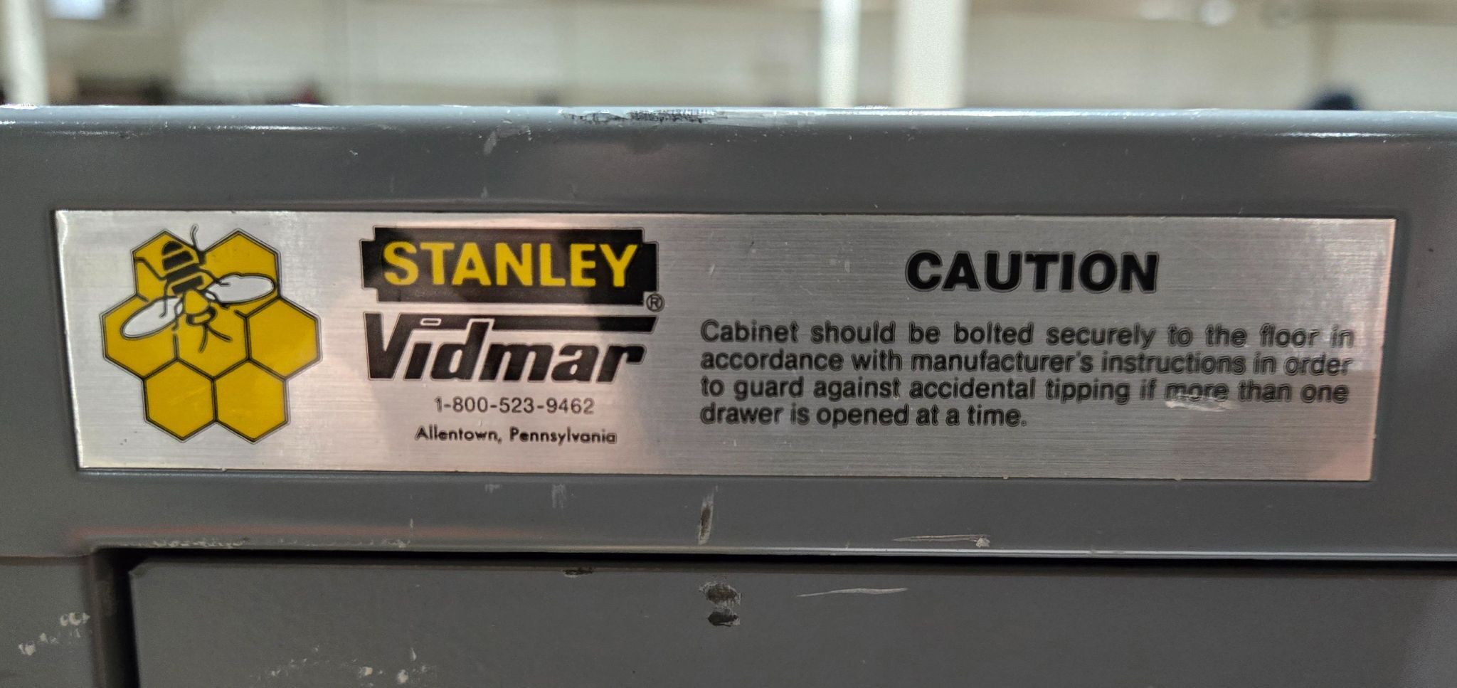 STANLEY VIDMAR 9 DRAWER MODULAR CABINET USED 6