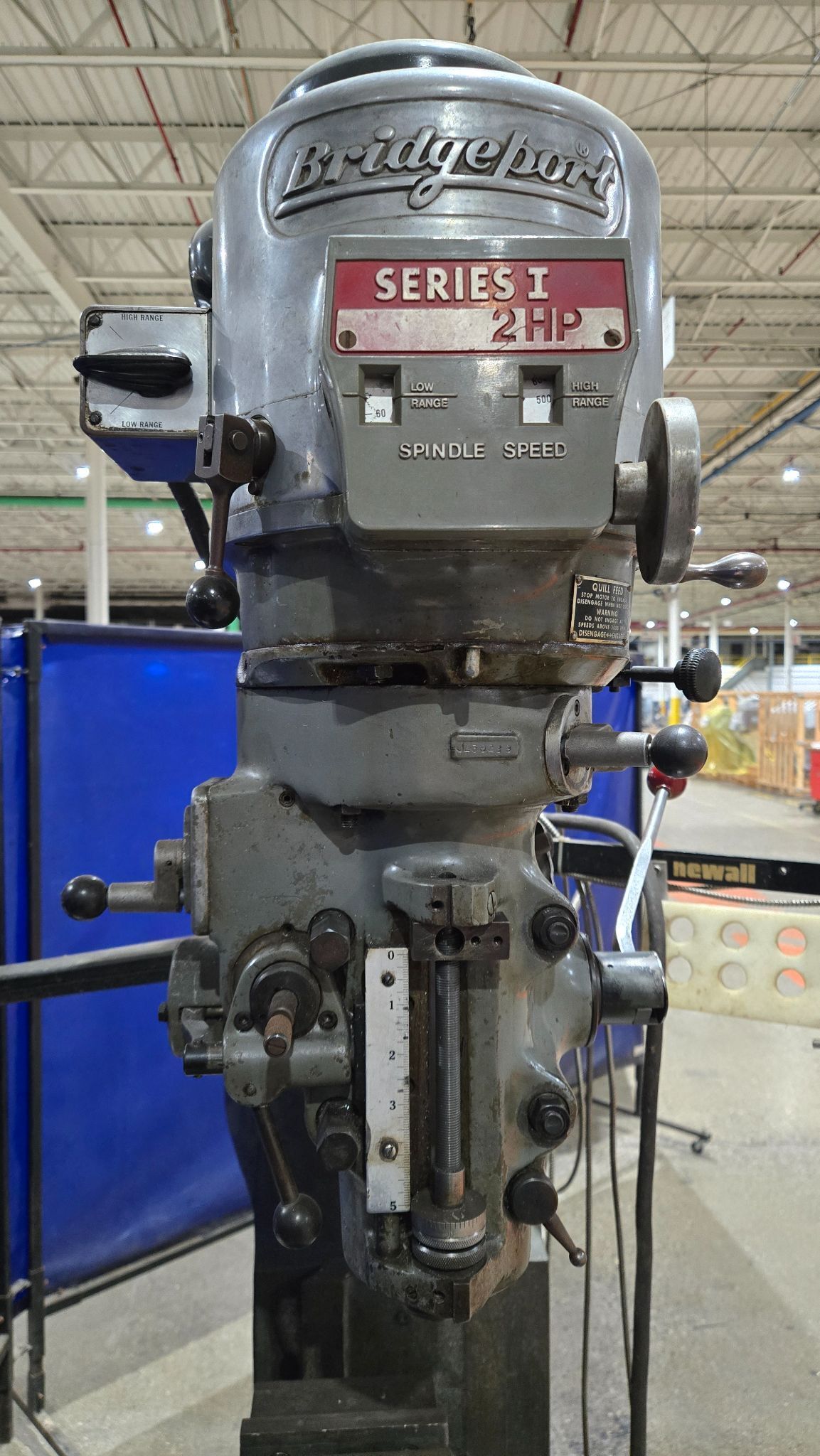 BRIDGEPORT SERIES I 2HP VERTICAL MILL 2 HP 3 PH 220/460V USED 3