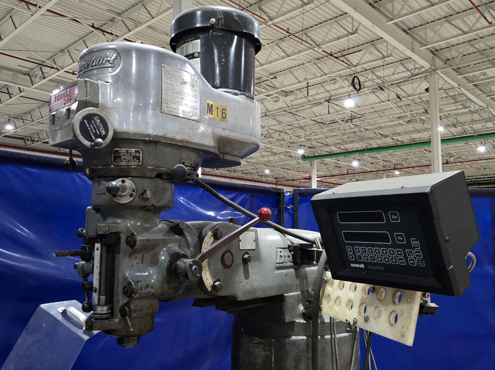 BRIDGEPORT SERIES I 2HP VERTICAL MILL 2 HP 3 PH 220/460V USED 7