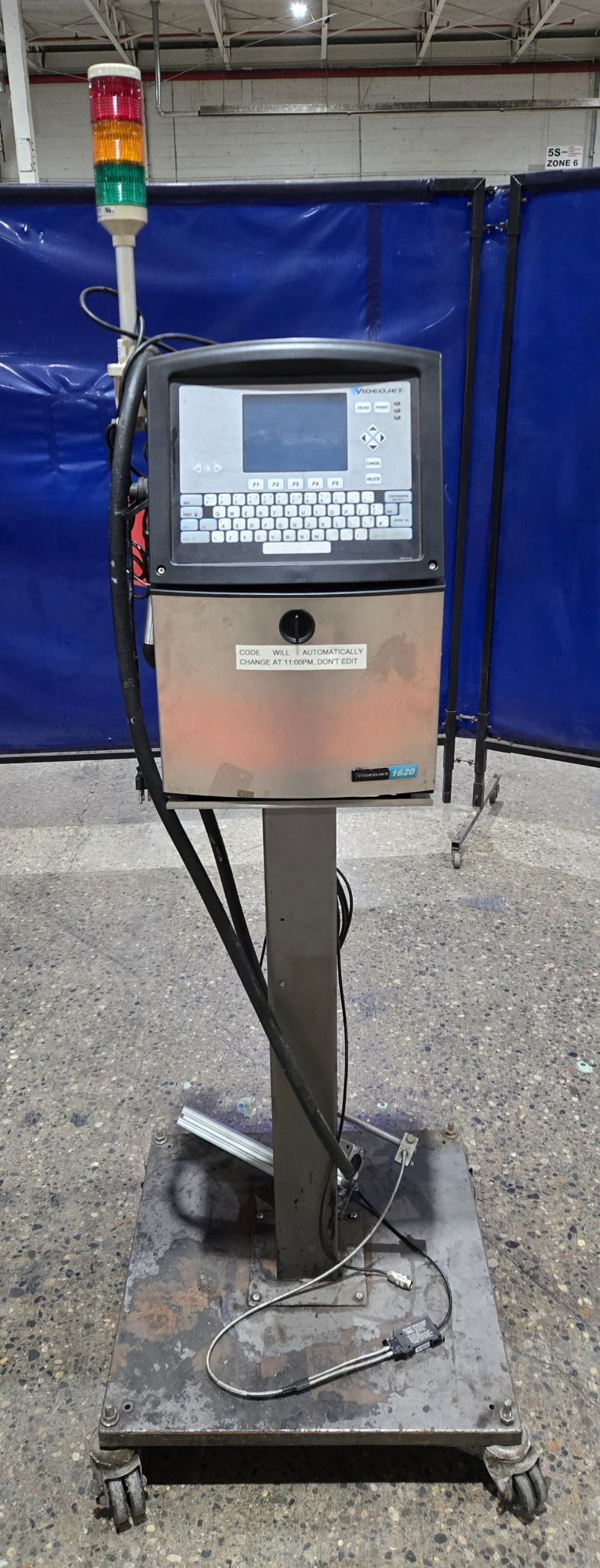 VIDEOJET 1620 CONTINUOUS INKJET PRINTER USED 0