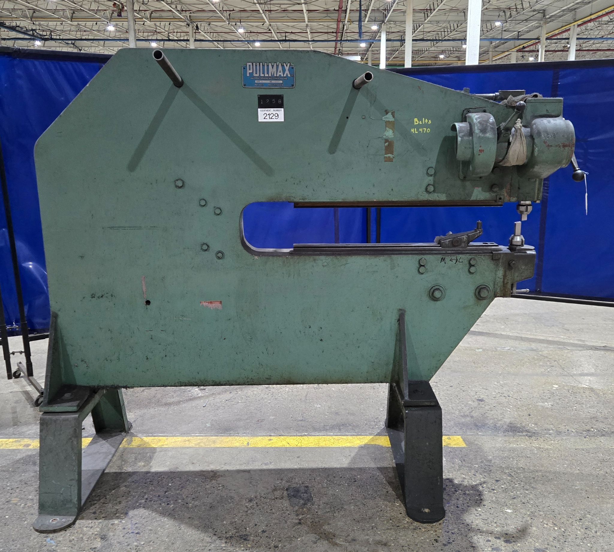 PULLMAX SHEAR P7 48" THROAT, 500 to 2000 SPM, 3/16" NIBBLING CAP, 230 USED 1