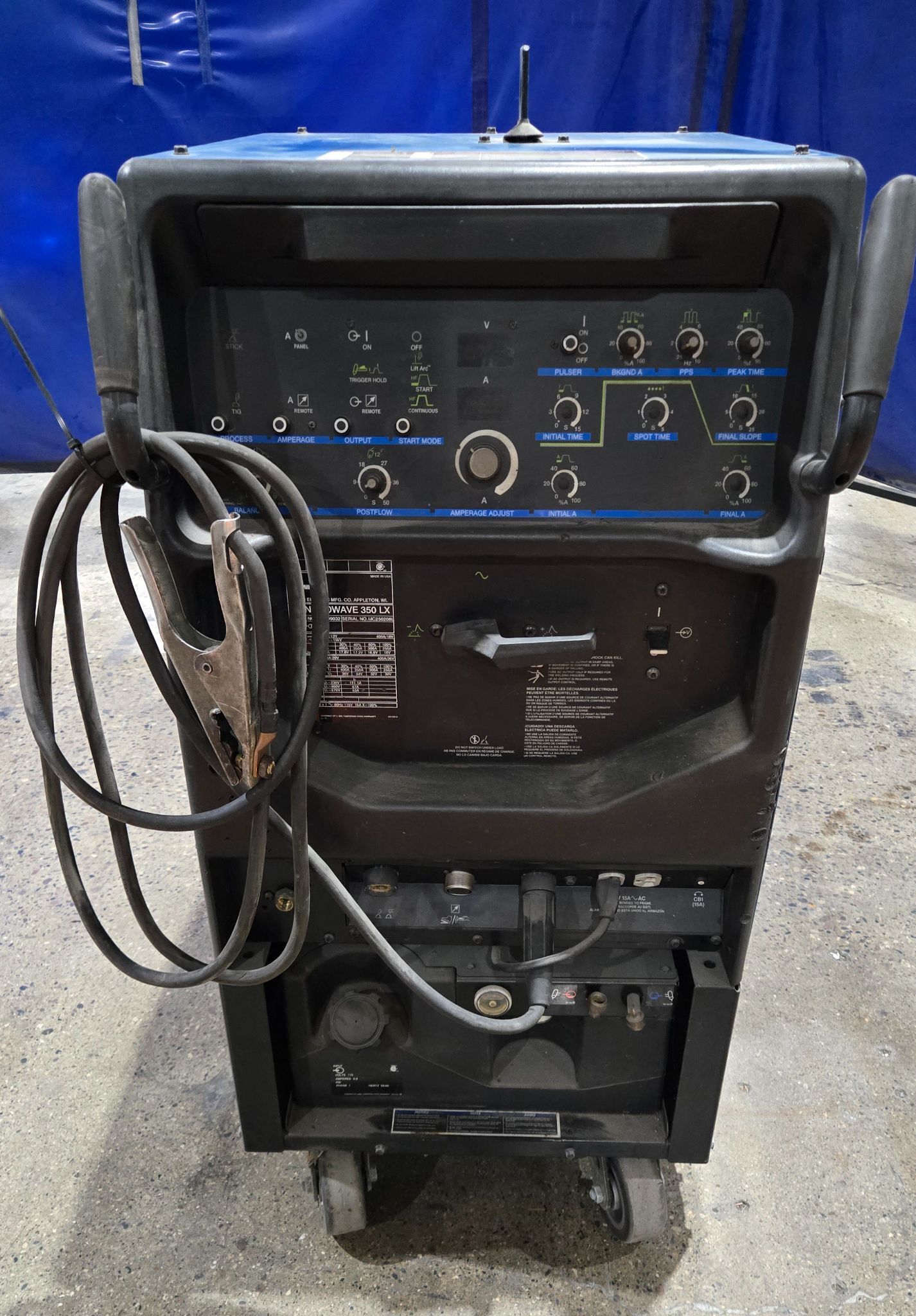 MILLER SYNCROWAVE 350 LX TIG WELDER USED 0