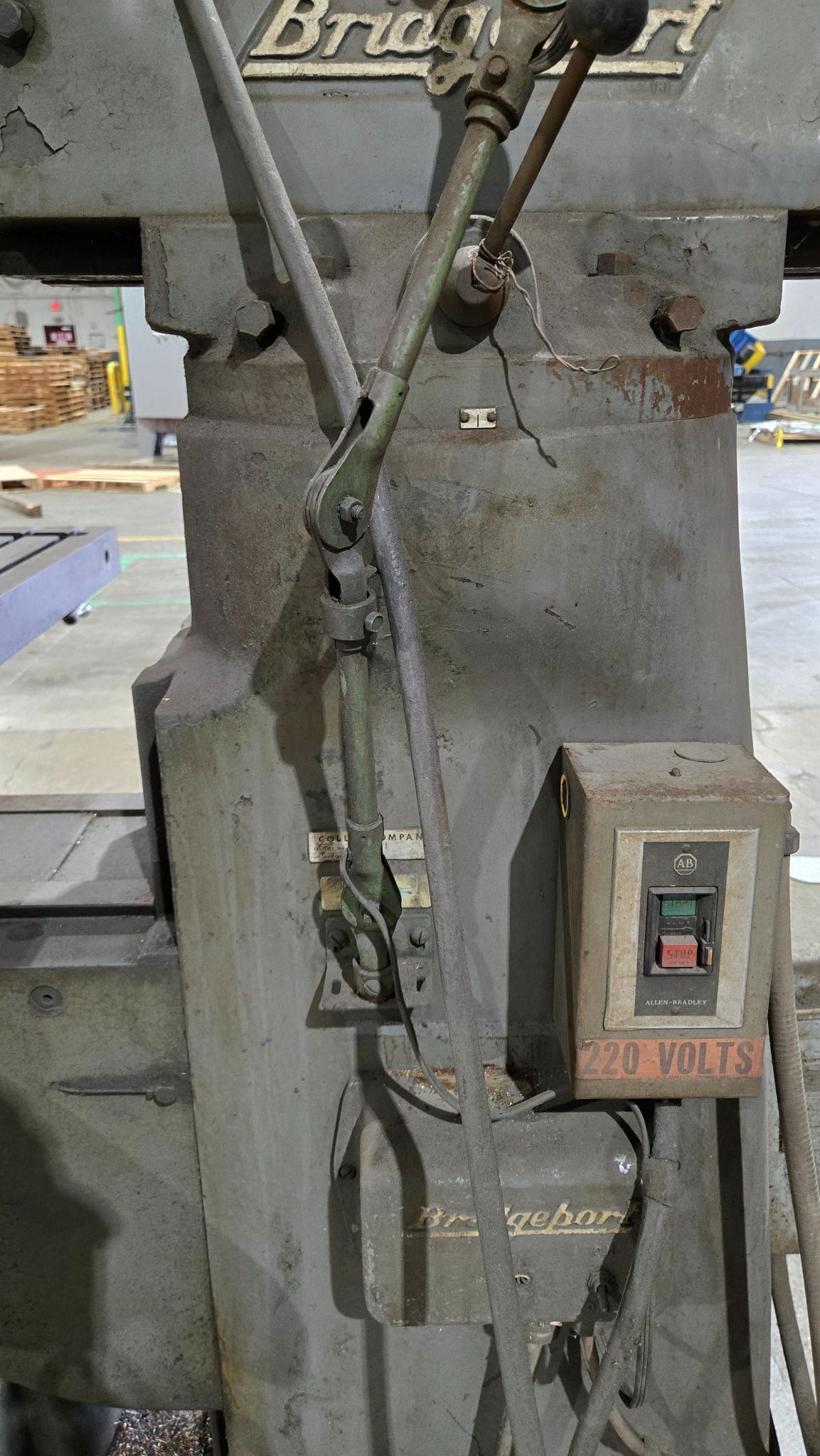 BRIDGEPORT 153367 VERTICAL MILL 1 1/2 HP 3 PH 230 V USED 5