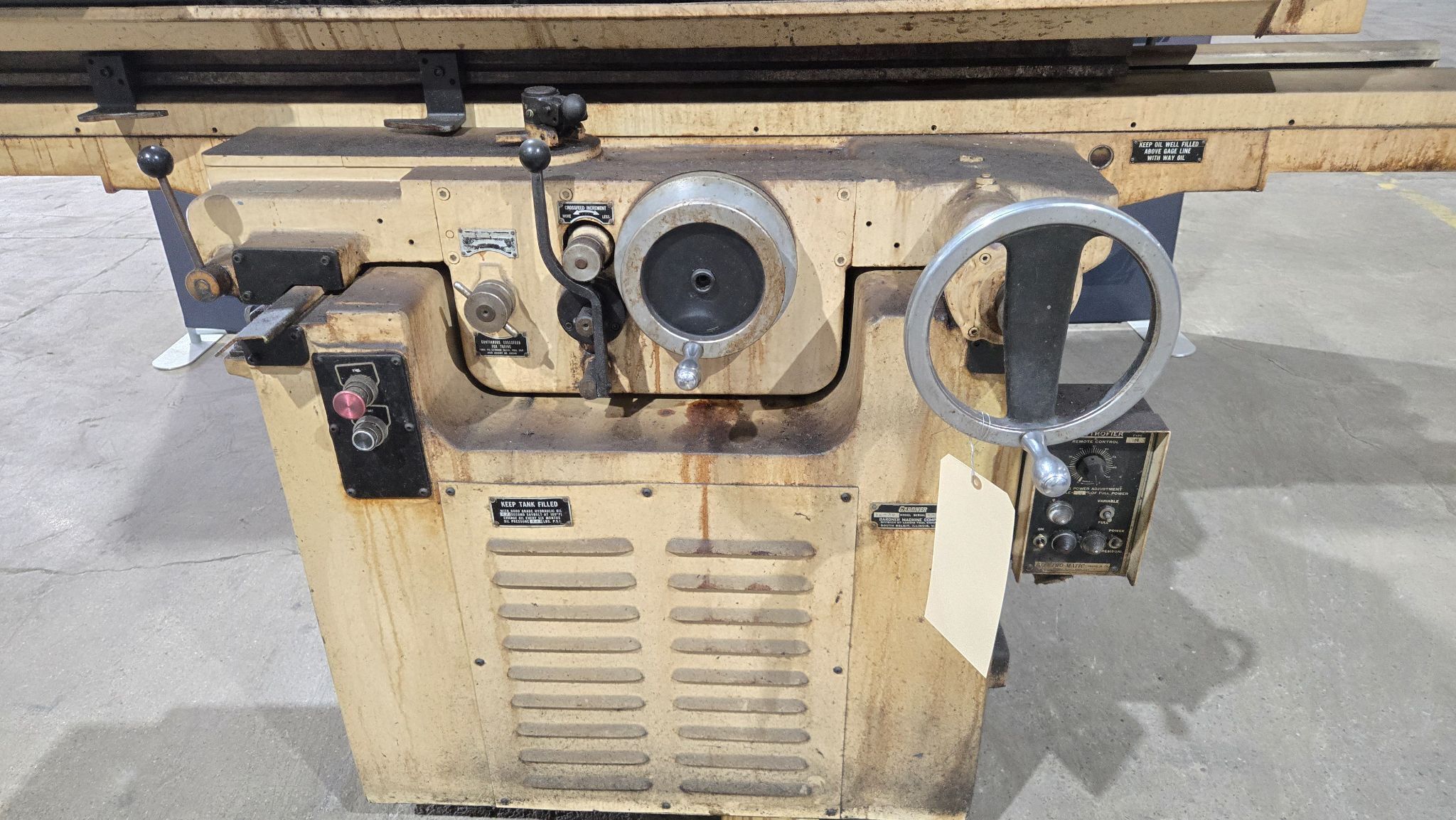 GARDNER 12-30 RECIPROCATING SURFACE GRINDER USED 1