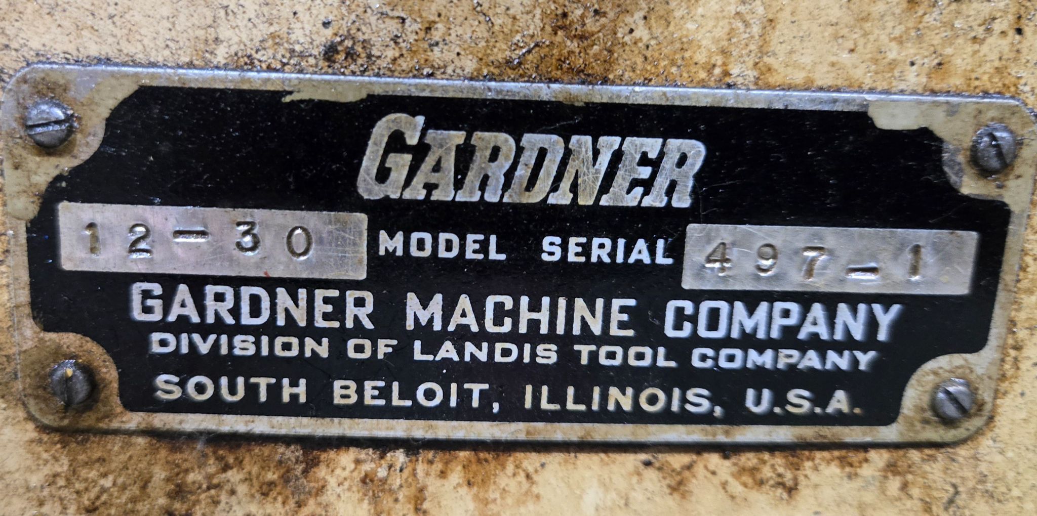 GARDNER 12-30 RECIPROCATING SURFACE GRINDER USED 9