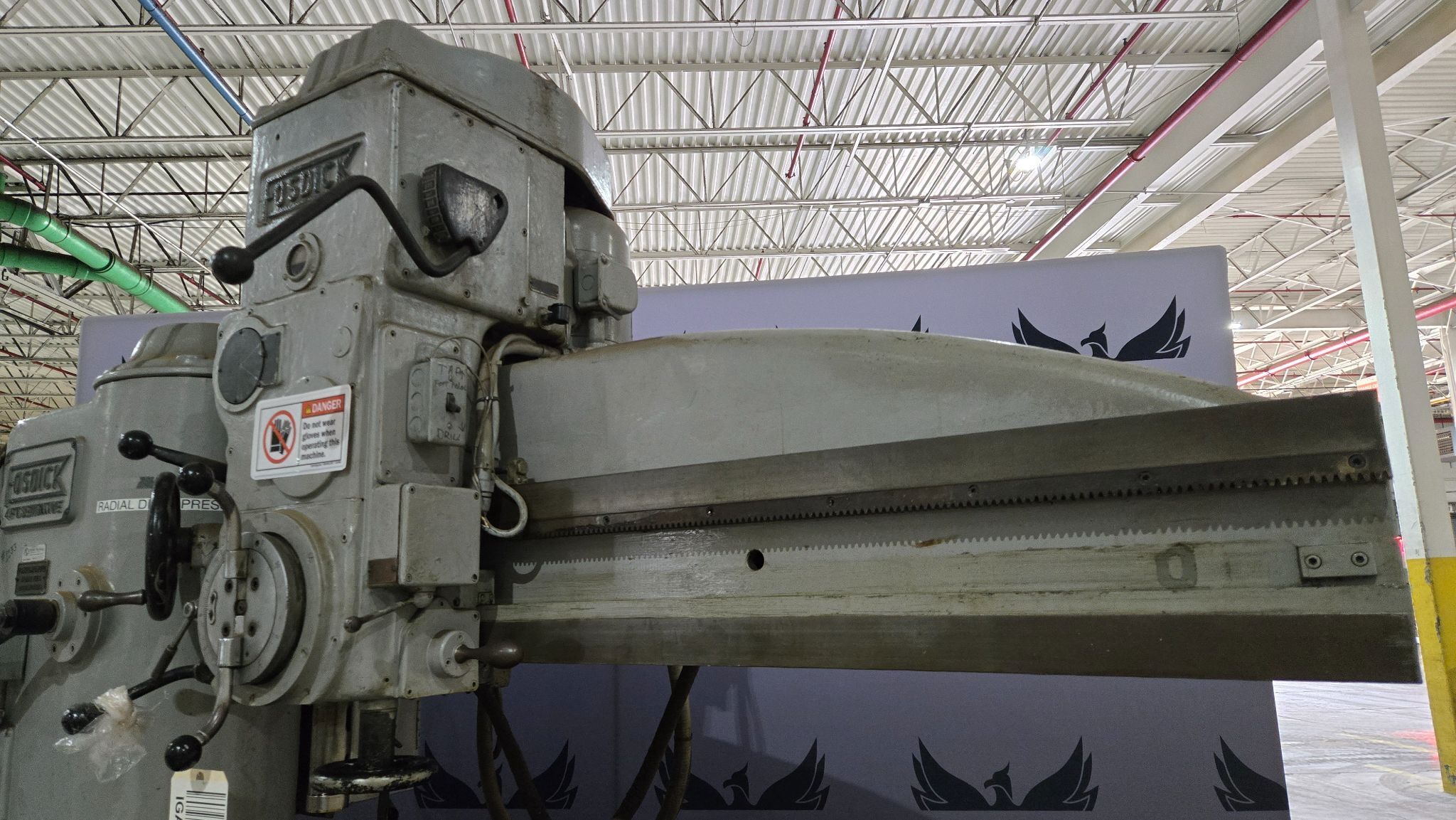FOSDICK SENSITIVE 4FT RADIAL ARM DRILL 3HP 225V USED 3