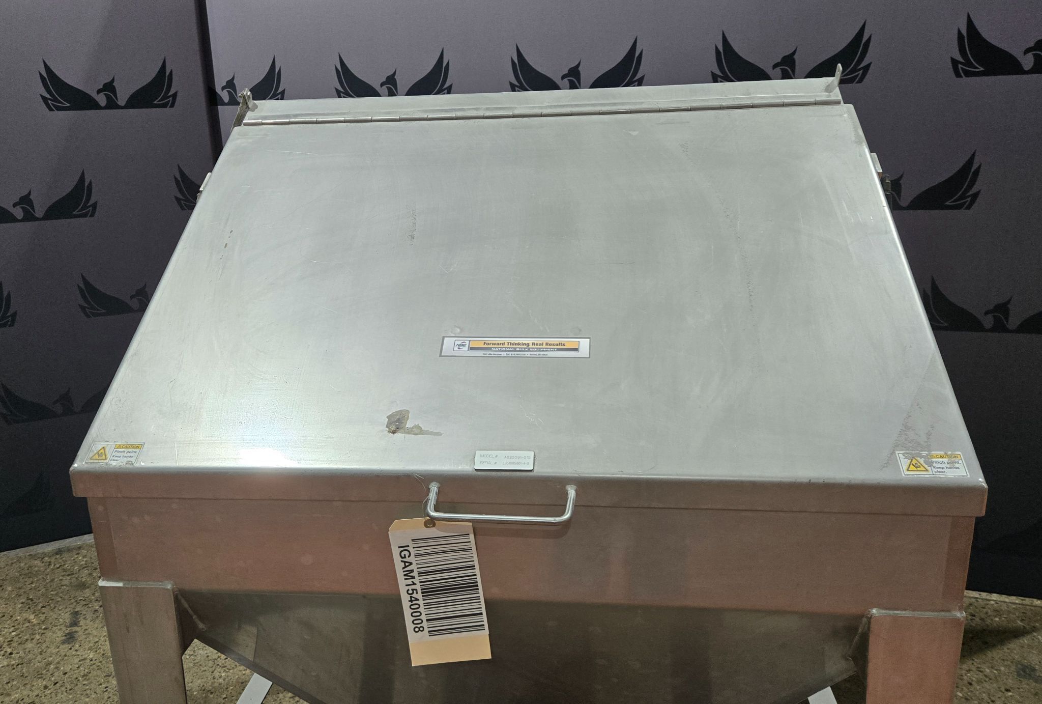NATIONAL BULK EQUIPMENT A222091-01S BAG DUMP STATION USED 3
