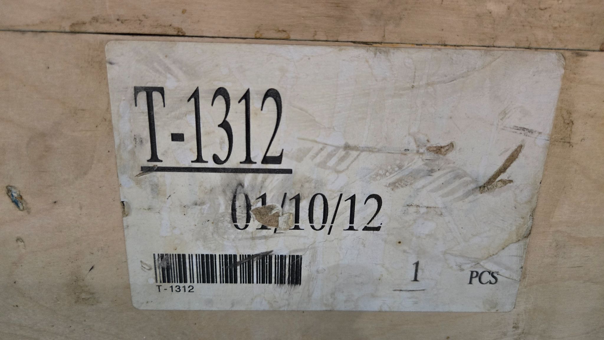 HAAS T-1312 SPINDLE ALIGNMENT BAR USED 8