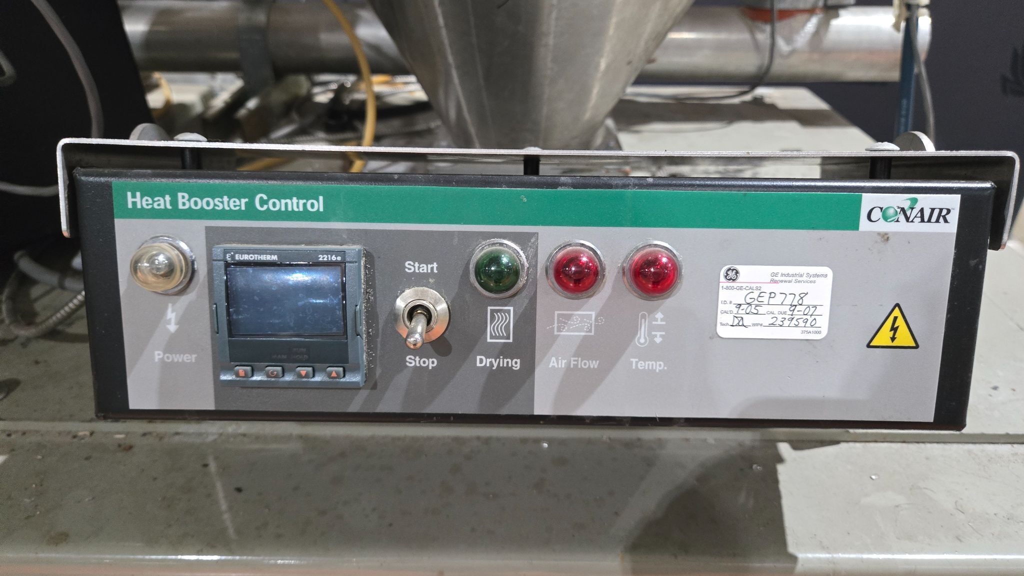 CONAIR CH16-4/SP Triple Hopper Resin Dryer Unit USED 2