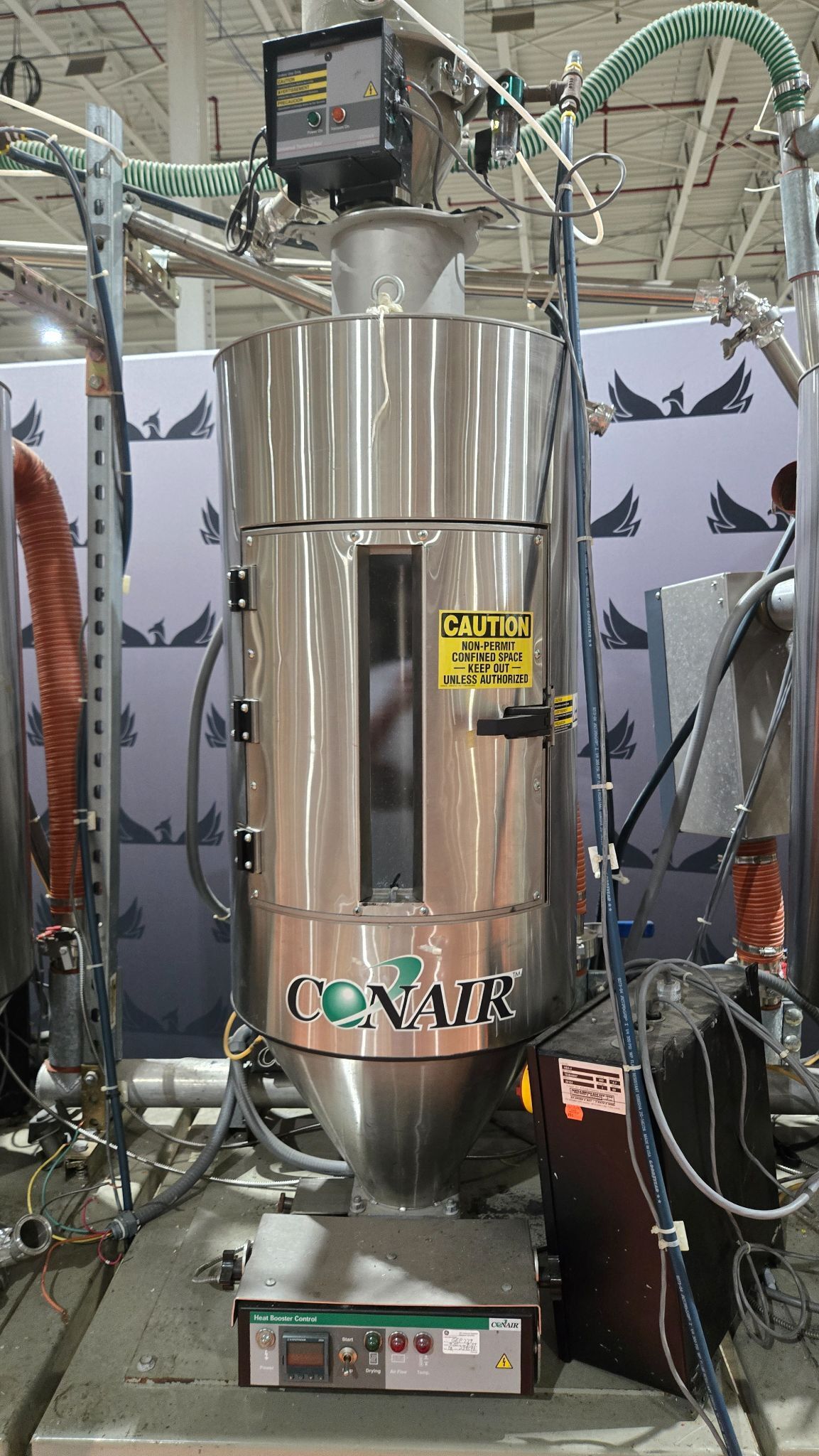 CONAIR CH16-4/SP Triple Hopper Resin Dryer Unit USED 8