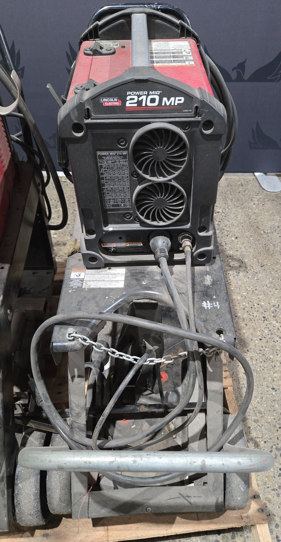 Lincoln Electric POWER MIG 210 MP MIG WELDER WITH CART USED 0