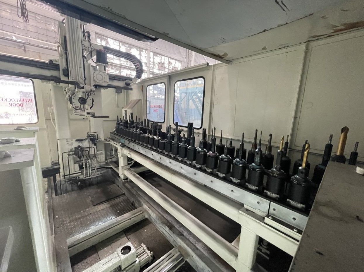 Ingersoll MasterMill 5-Axis CNC Bridge Mill, X-196" w/Pallet Shuttle USED 6