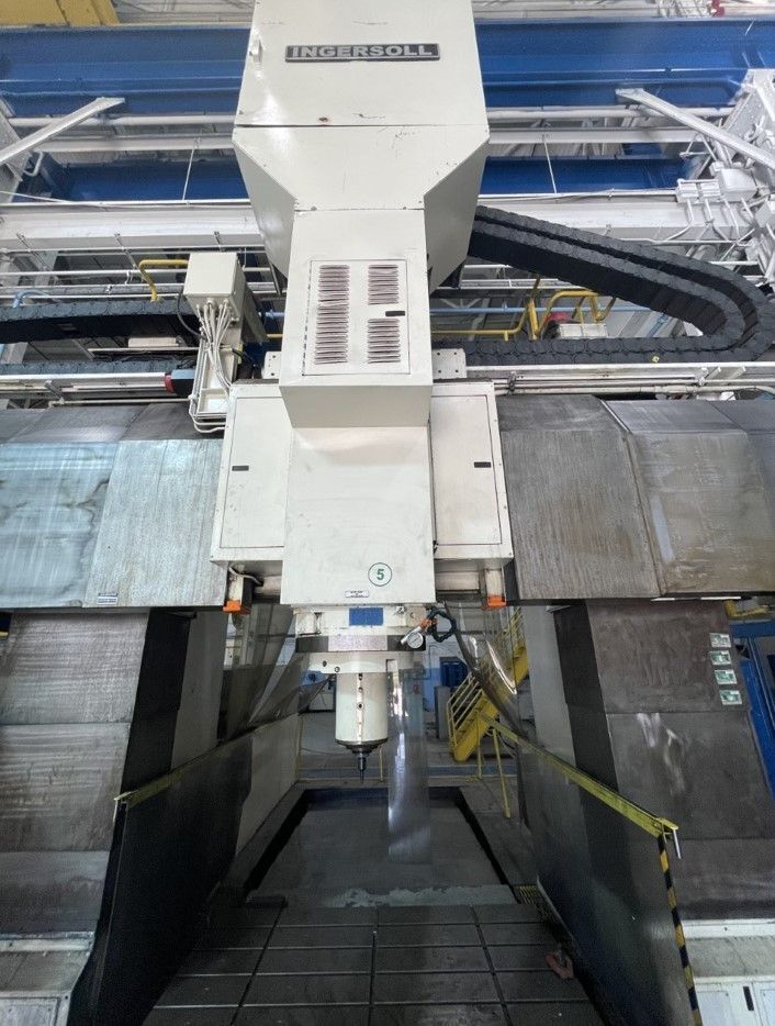 Ingersoll MasterMill 5-Axis CNC Bridge Mill, X-196" w/Pallet Shuttle USED 4
