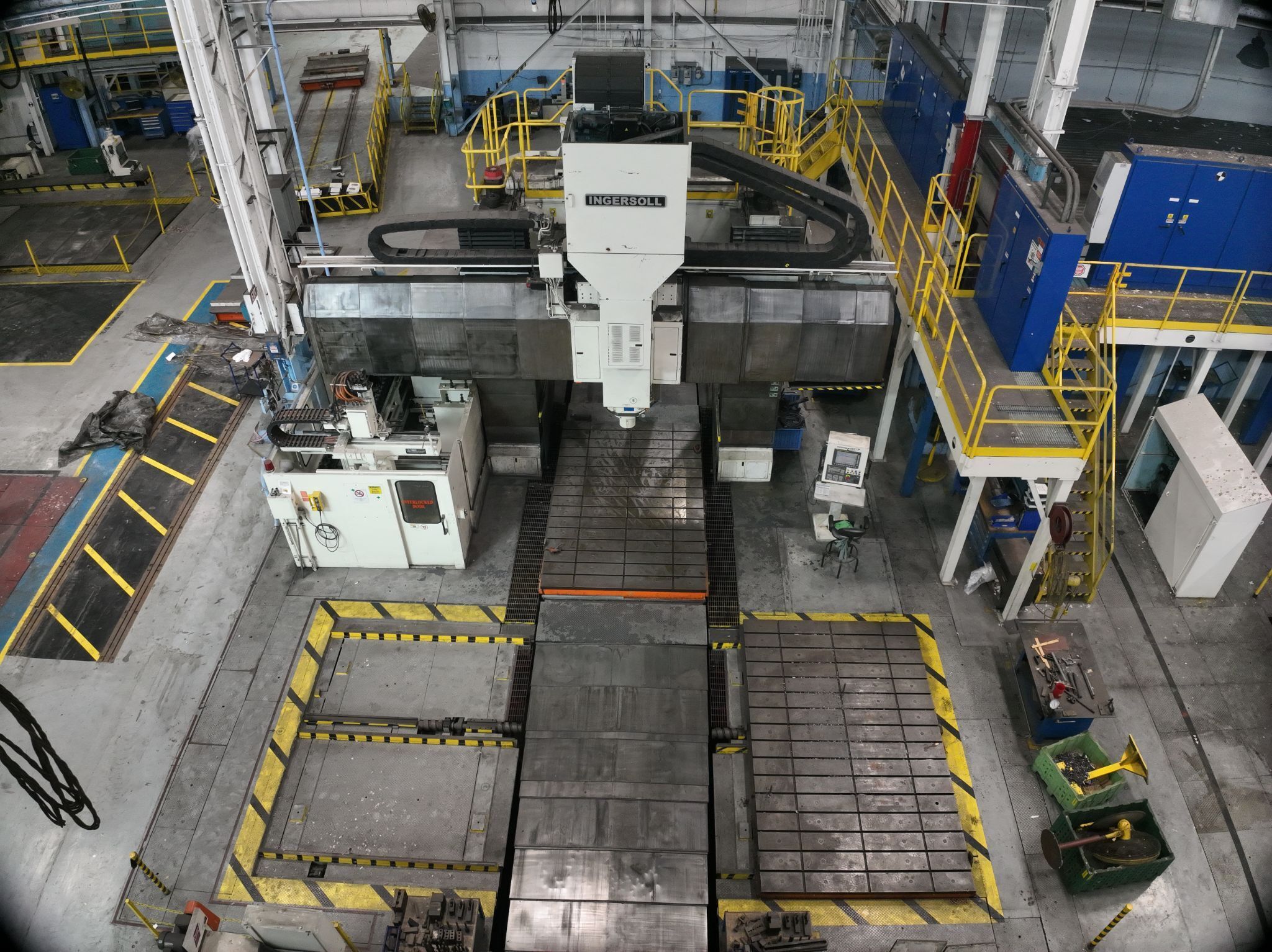 Ingersoll MasterMill 5-Axis CNC Bridge Mill, X-196" w/Pallet Shuttle USED 7